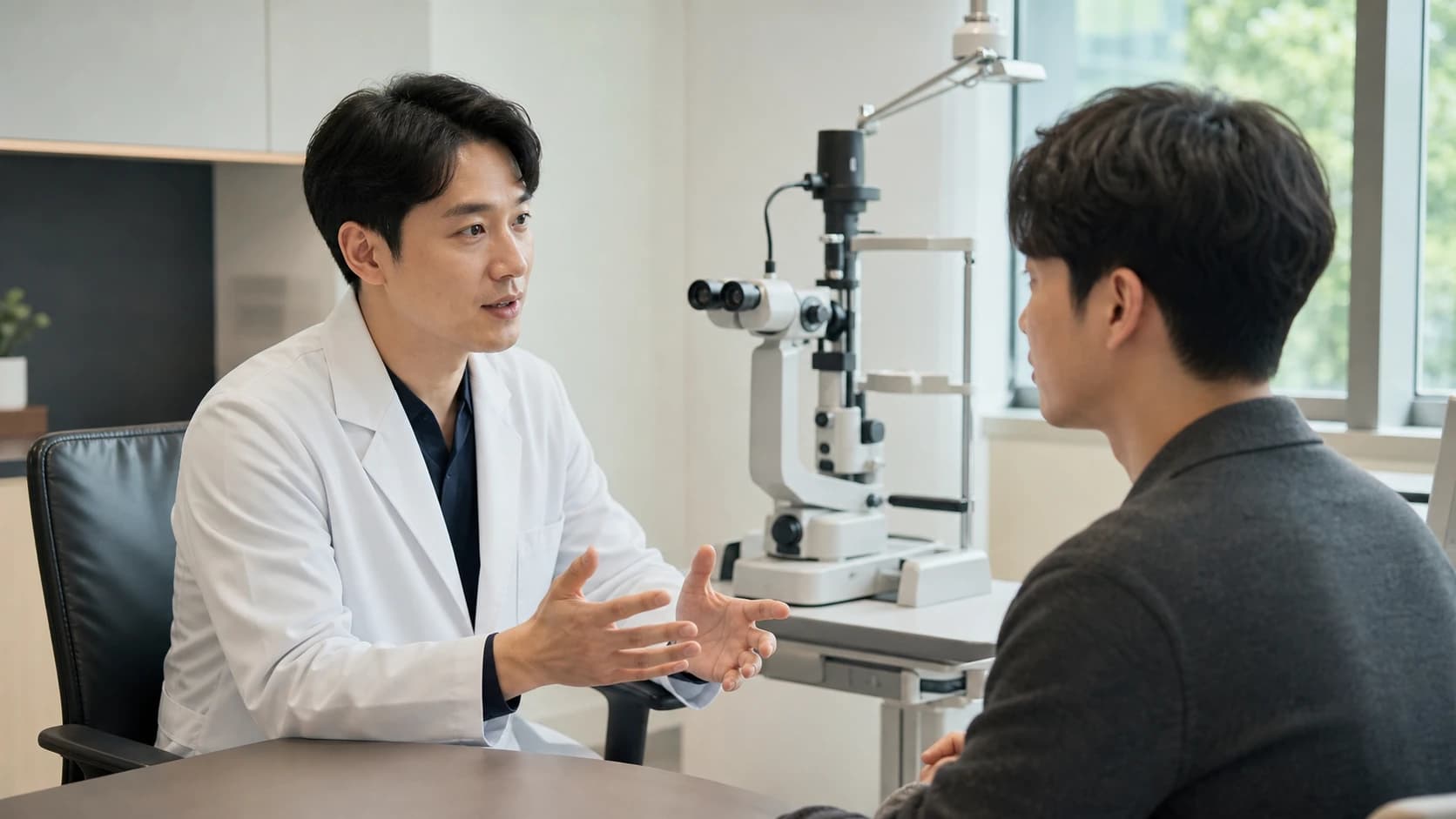 시험이 끝날 때까지 기다리지 말아야 할 눈 증상과 진료 행동을 정리한 안내