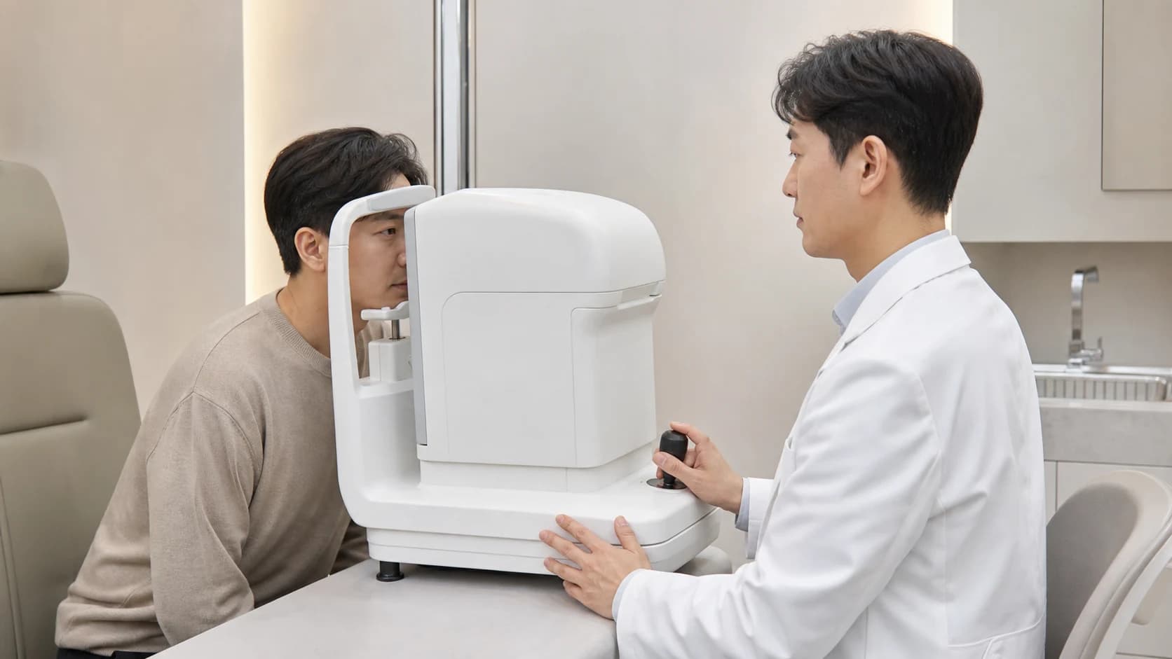 자주 찡그릴 때 일시적 선명함과 굴절 상태 확인 경로