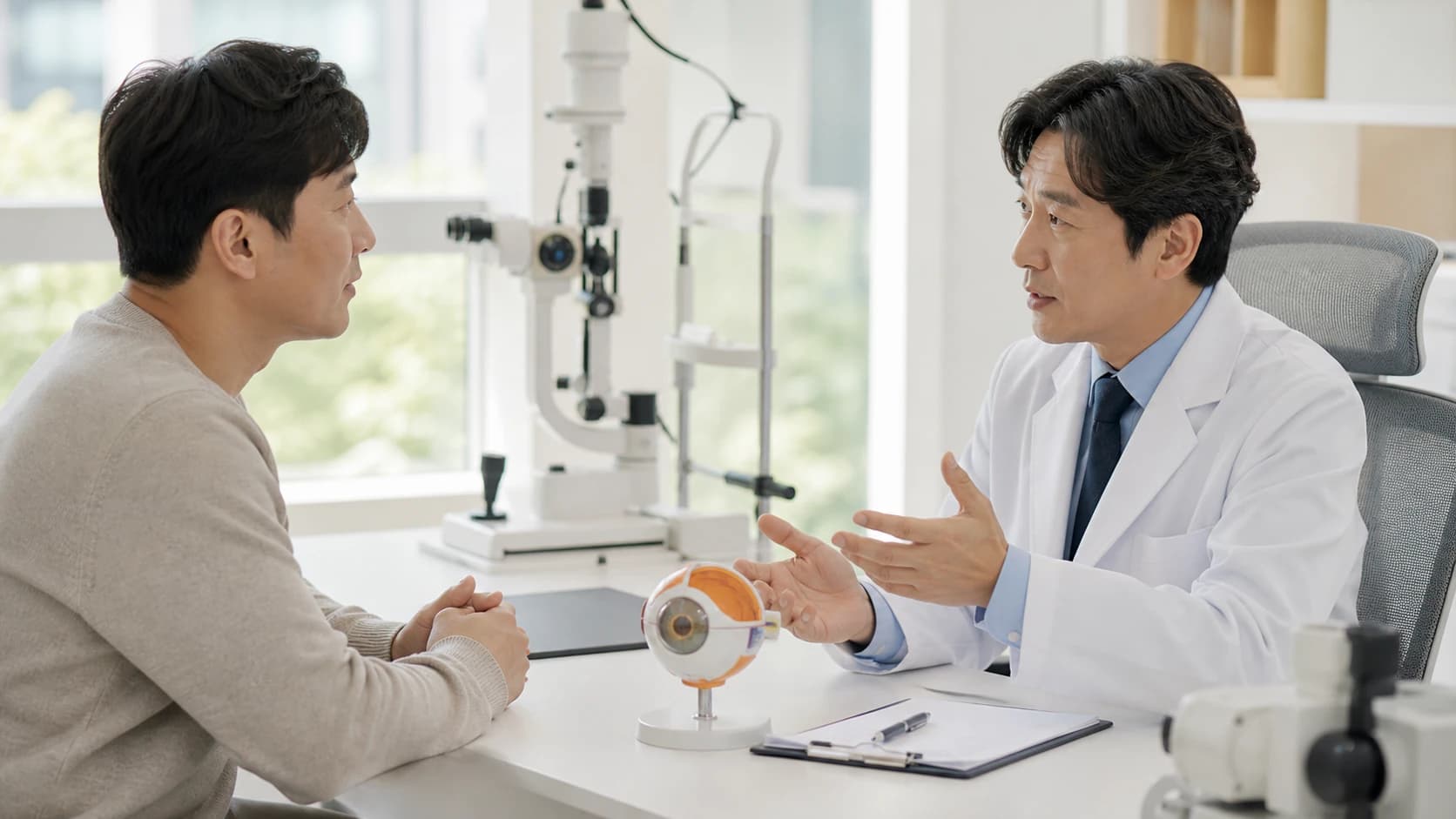 소아 시력선별검사가 추가 평가 대상을 찾고 재검·불확실·반복 증상은 안과 정밀검사로 이어지는 흐름