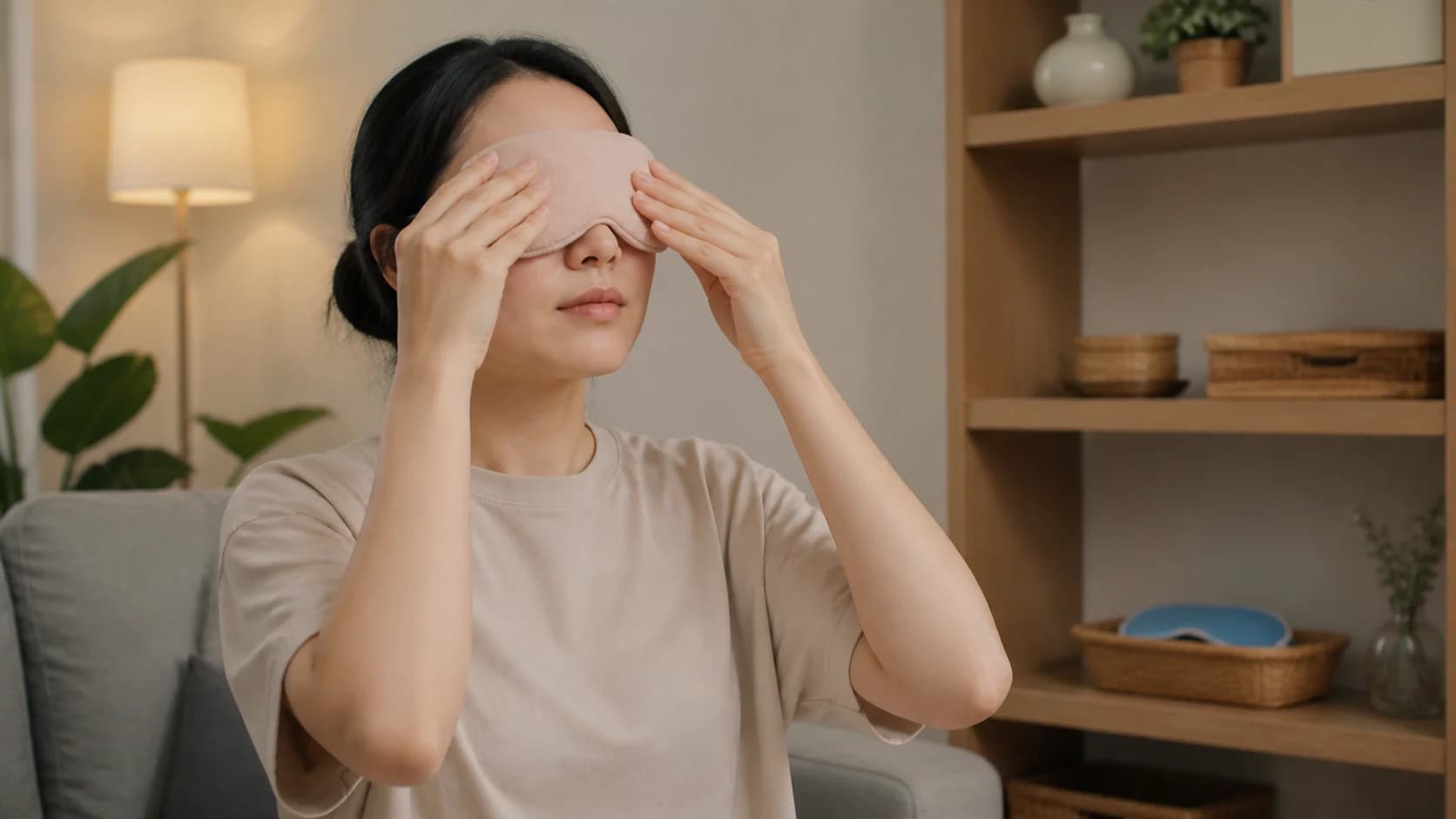 온찜질은 눈꺼풀 관리, 냉찜질은 가려움과 부기 완화에 쓰고 시력 변화와 외상은 평가가 먼저임을 나눈 선택 지도