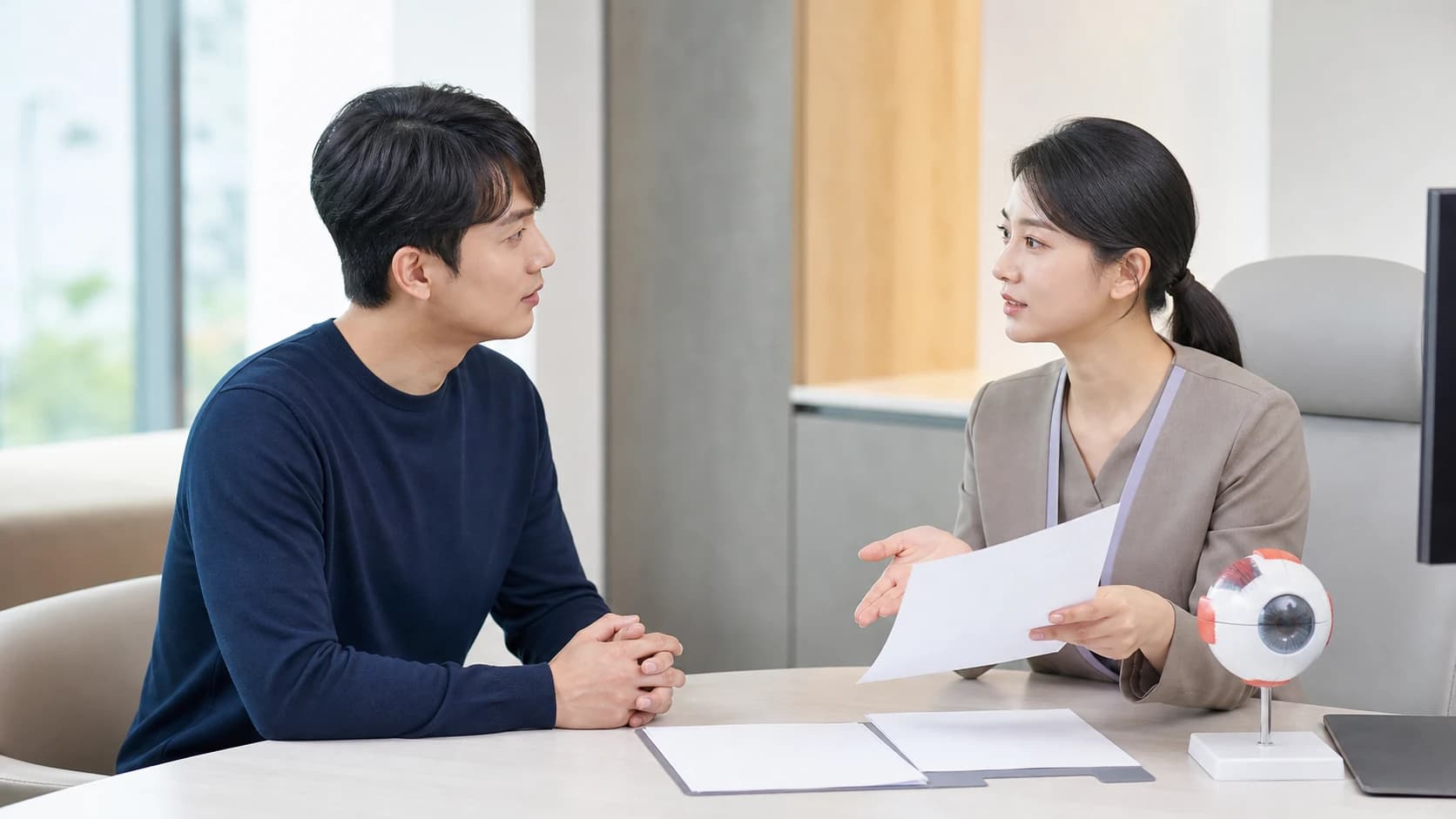 총비용의 포함·별도 범위와 사후관리 조건, 결정 전 확인을 서면으로 묻는 안내