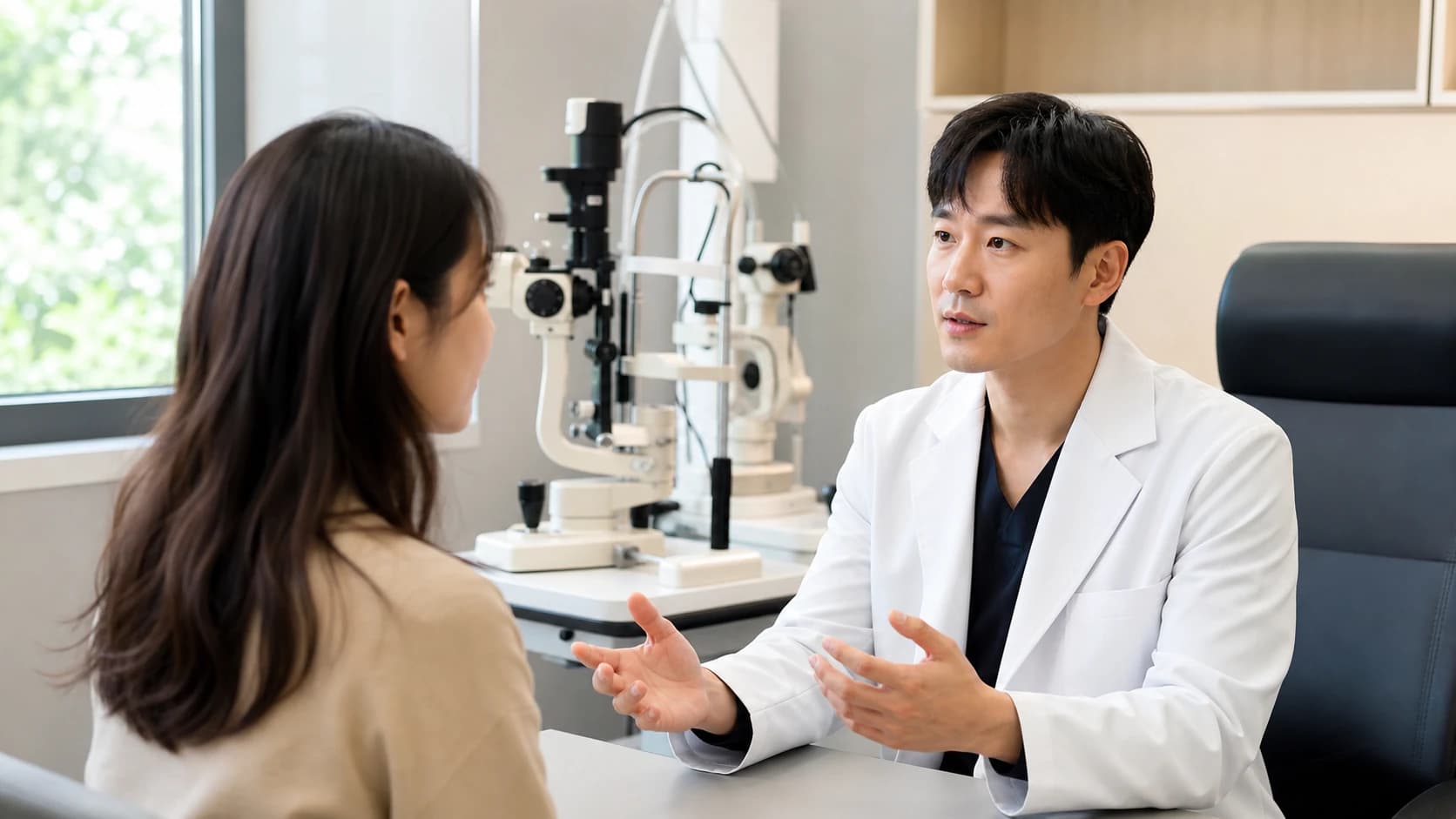 갑작스러운 증상과 수술·교정 상담, 지속 질환 관리로 진료 목적을 나누는 안내
