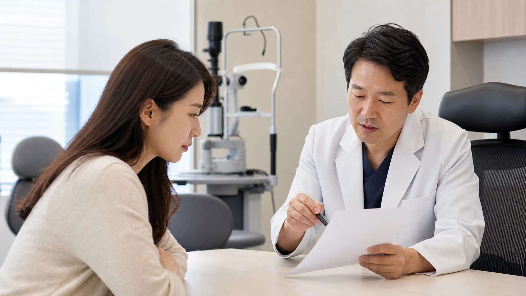 의료진의 현재 근무와 담당 분야, 진료 과정의 실제 역할을 확인하는 안내