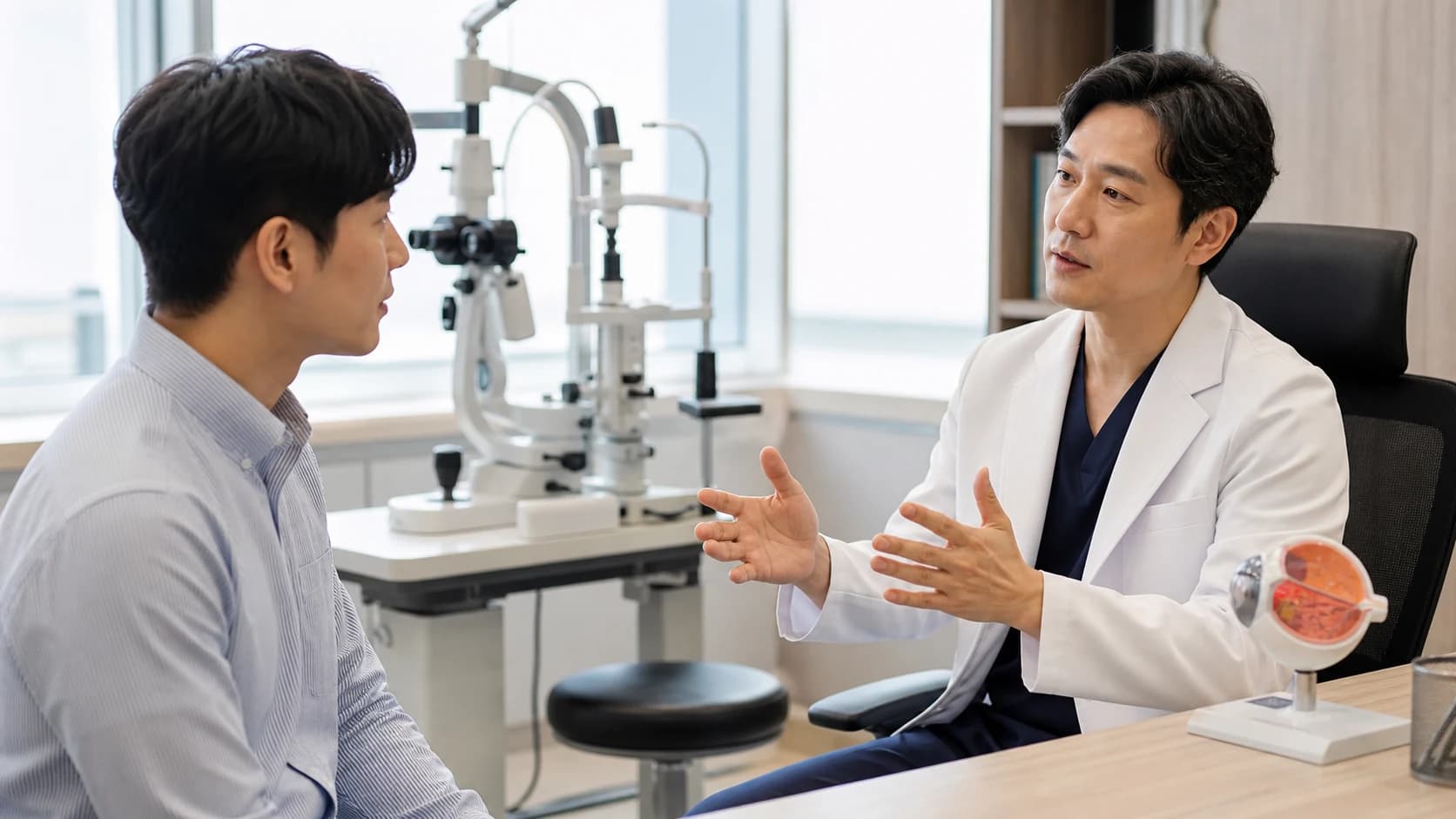 검사 안내·의료진 설명·실제 수술 담당과 후속 질문 창구를 구분하는 표