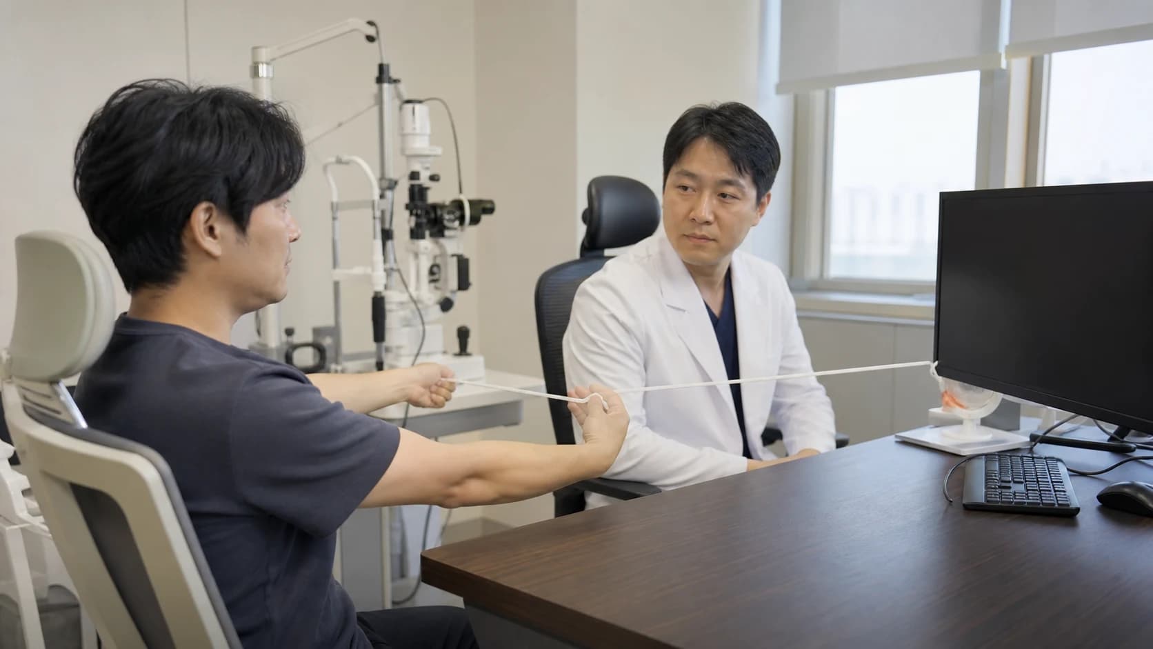 가까운 과업과 화면 공간 및 운전 과업의 실제 거리와 조건을 기록하는 안내