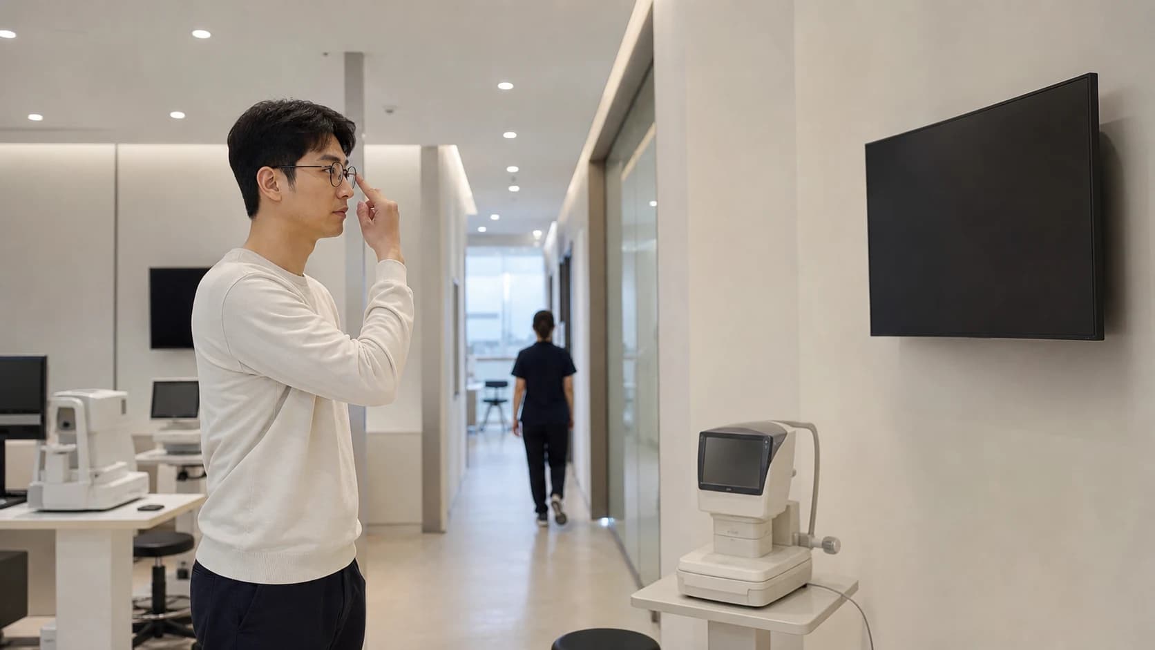 새 난시 안경을 생활 장면별 선명도 어지럼 기울어짐으로 확인하는 도해