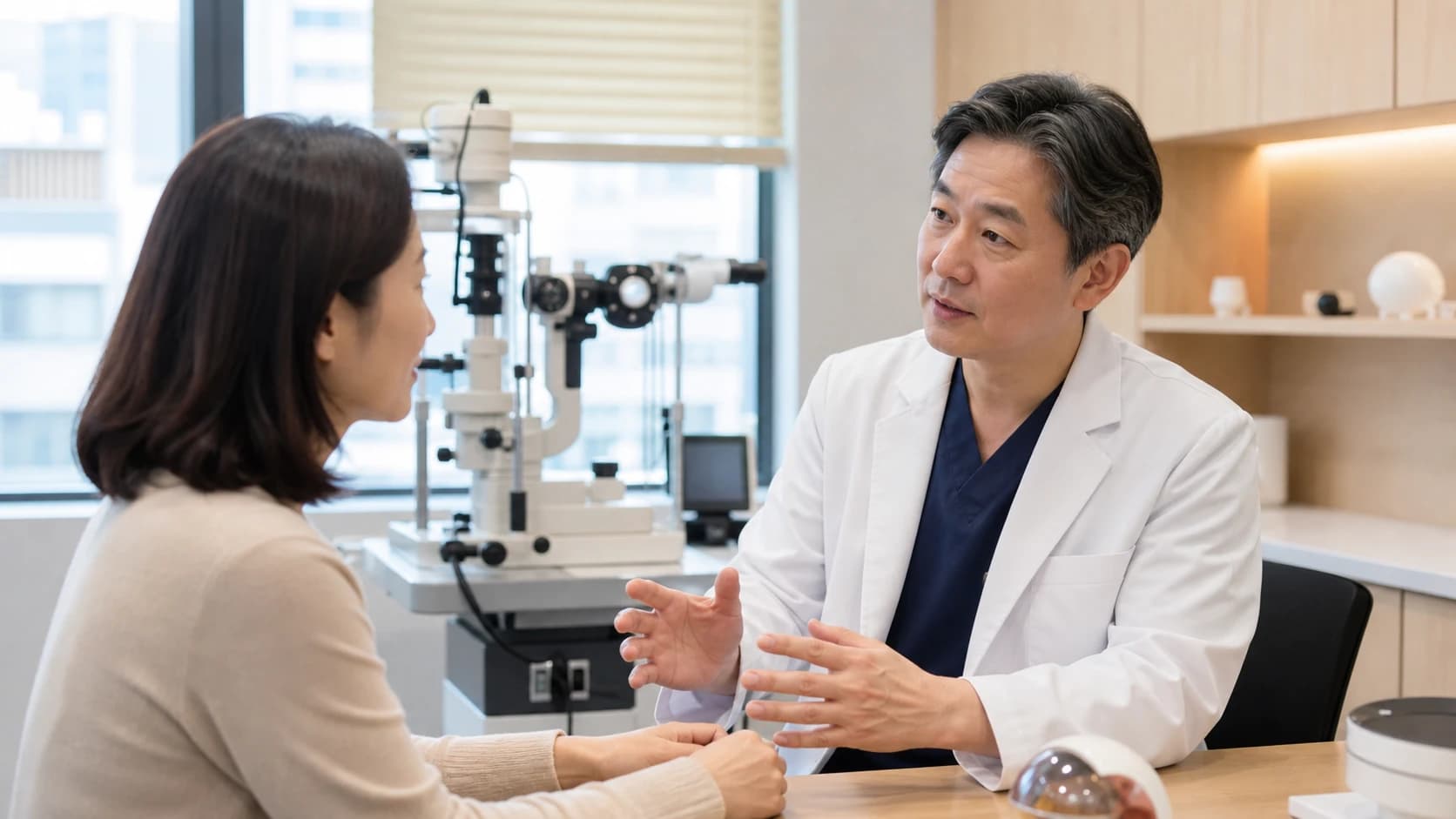 공식 전문병원 지정과 전문 중점 진료 홍보 문구를 구분하는 도해