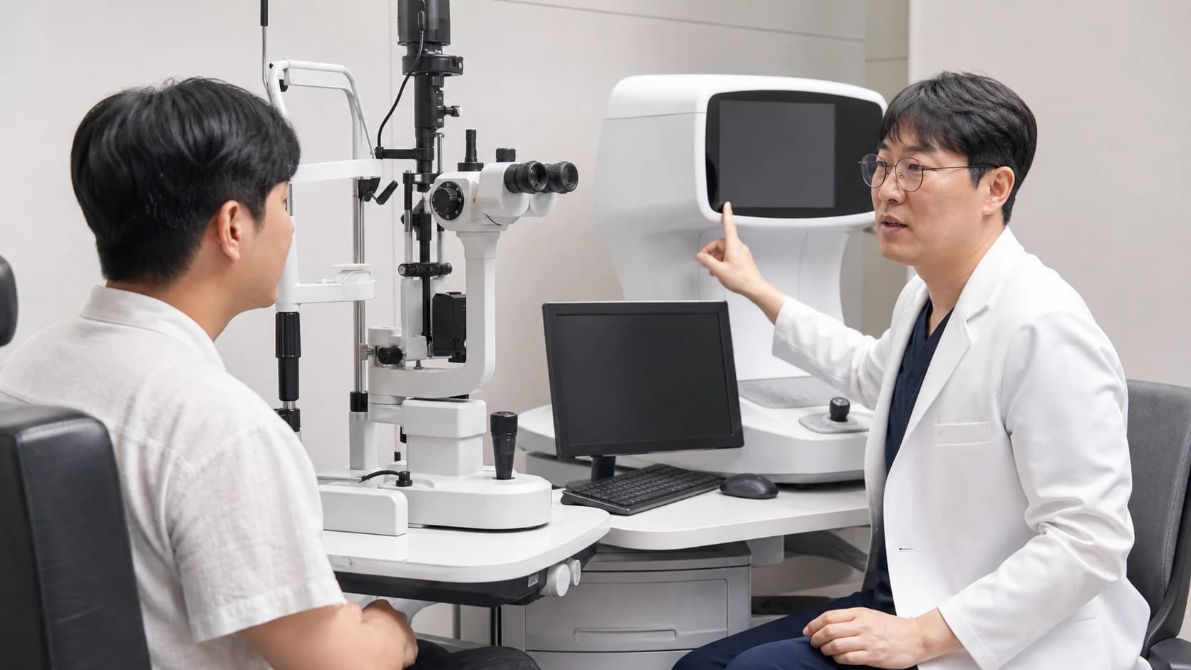 굴절값 각막 형태 수정체 눈표면 요인을 나누어 확인하는 기준