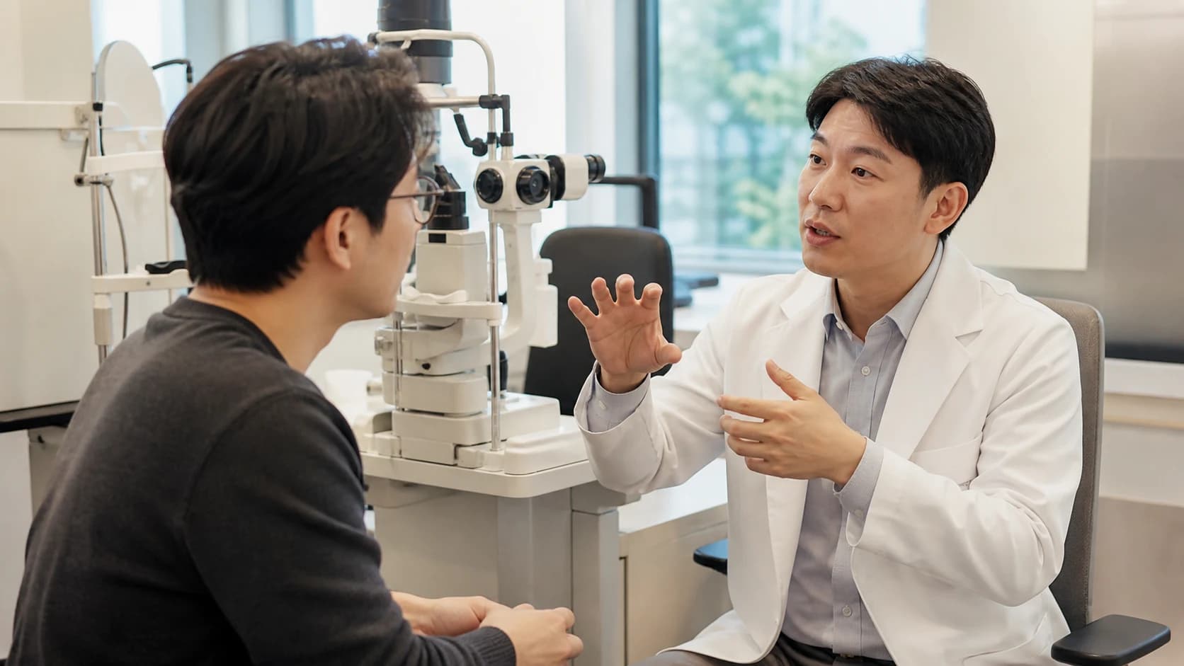난시 안경을 시력표 화면 거리 야간 생활 과제에서 시험하는 기준