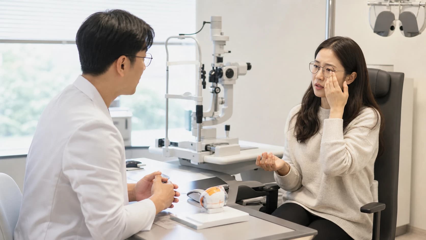 새 안경의 증상과 거리별 기능과 처방 제작 피팅 재확인 기준