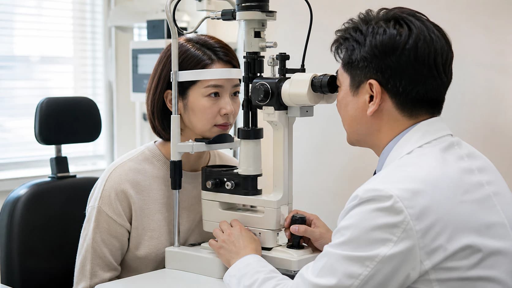 교정 전 눈별 거리별 조명별 증상과 동반 불편을 복원한 표