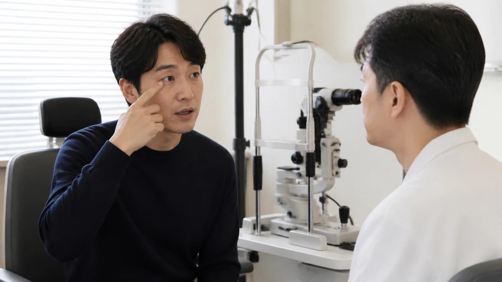 오른눈과 왼눈을 나누어 원거리·중간거리·근거리 시력을 확인하는 기준