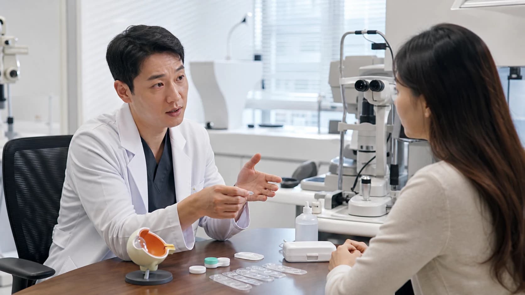 토릭 콘택트렌즈의 제품 단위·반복 관리·피팅과 재평가를 나누는 장부