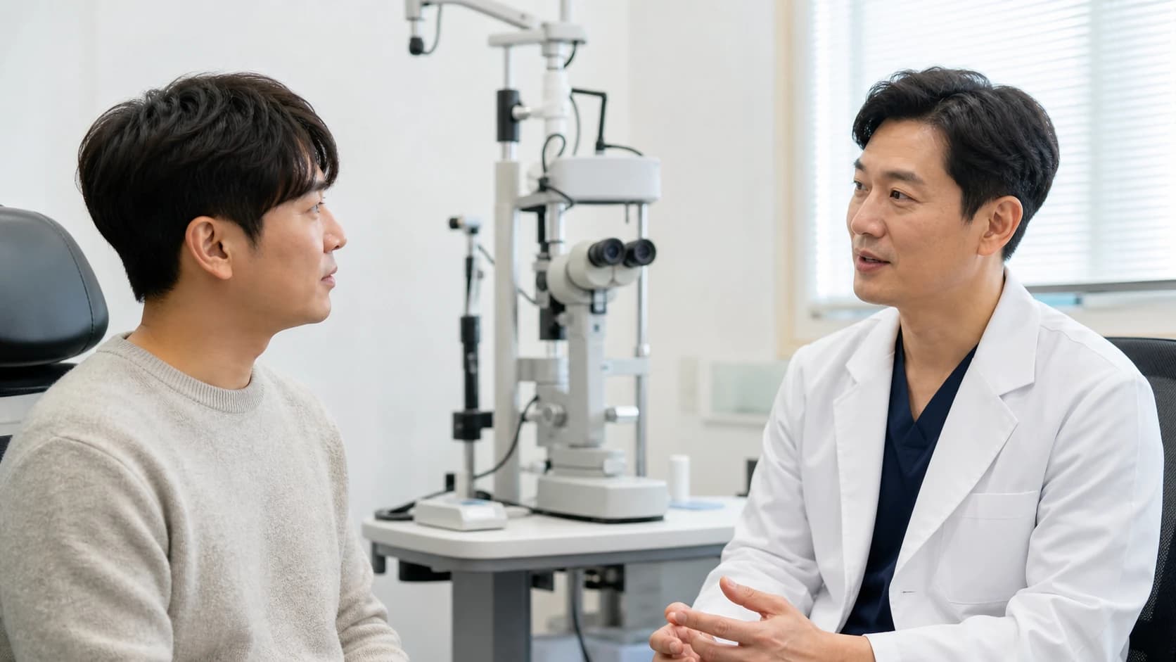 시력교정 새 기능의 발표 주체·변경 내용·공개 상태를 나누는 기준