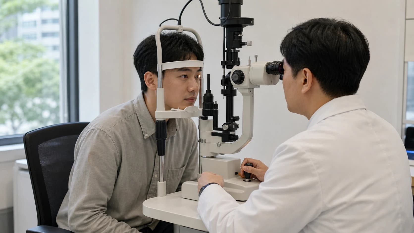 비접촉·무절개 표현을 레이저·눈 고정·각막 접근·결과 근거 단계로 나누는 기준