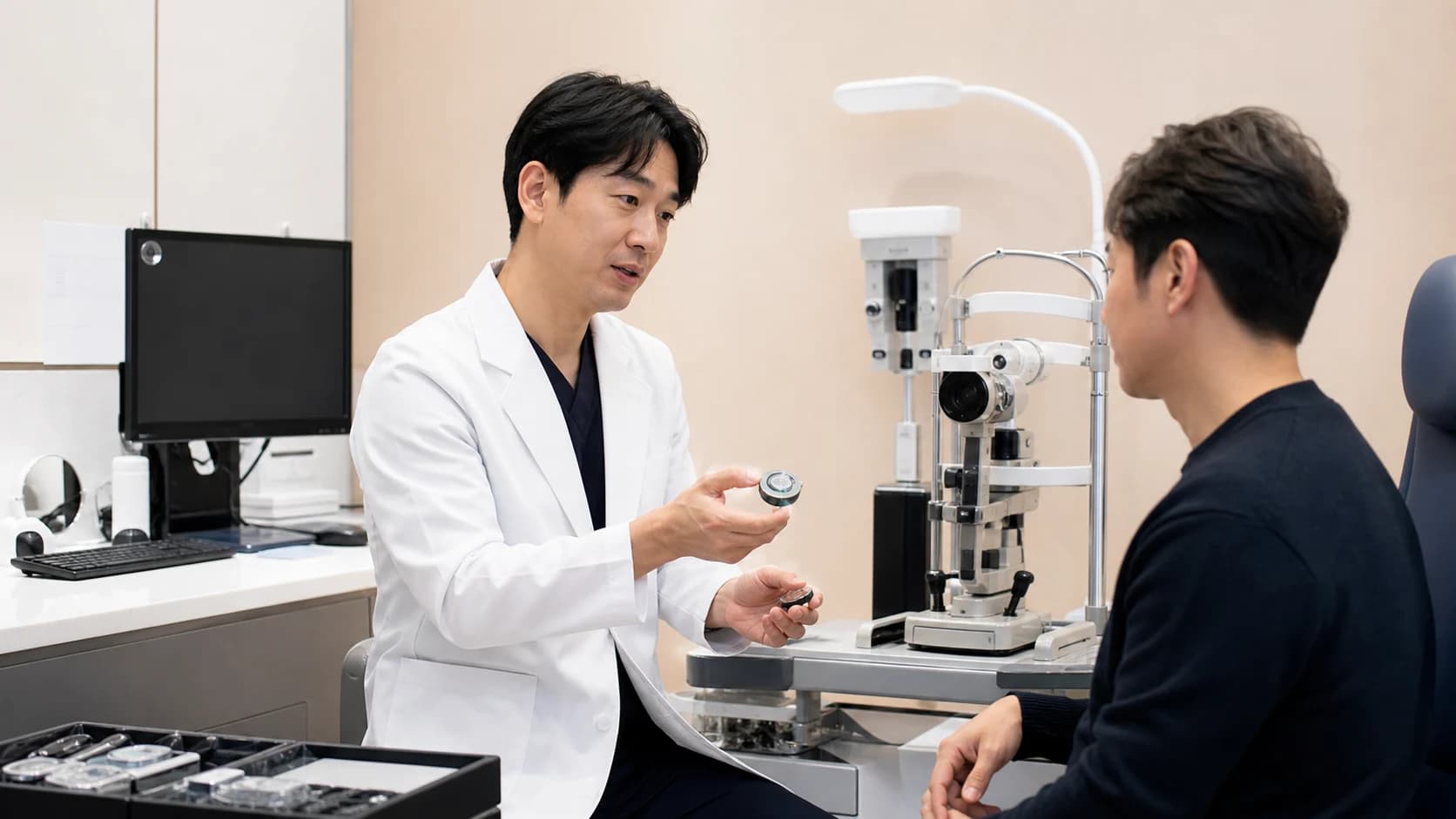 기기 허가 범위와 기관의 현재 사용 개인 검사 적용을 분리하는 도해
