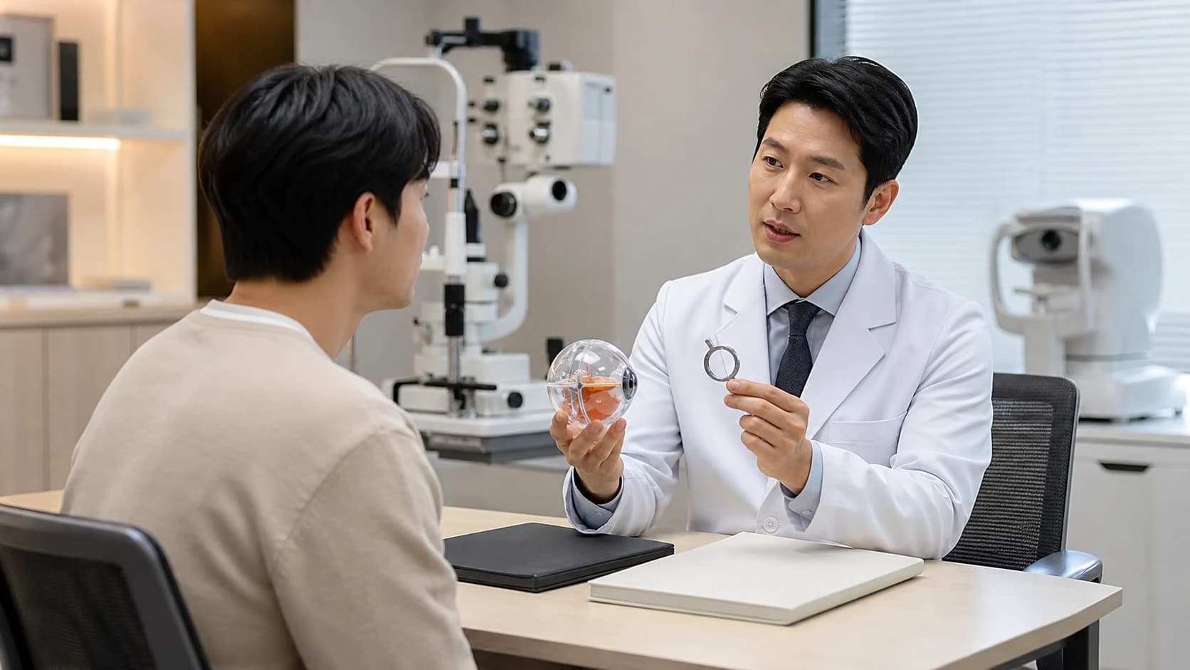 결과 상담의 핵심 근거 재검 측정 조건 기기 대안 연락을 확인하는 정보 도해