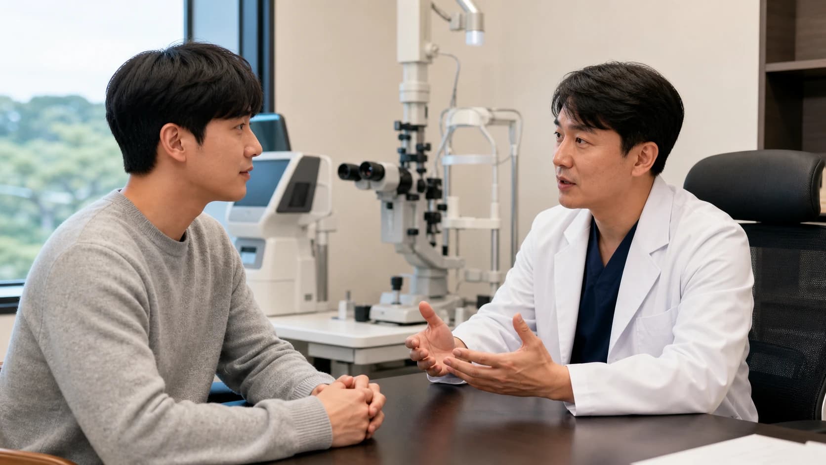 수술 계획·사전검사 뒤 새 정보·귀가와 첫 방문을 말로 재확인하는 준비표