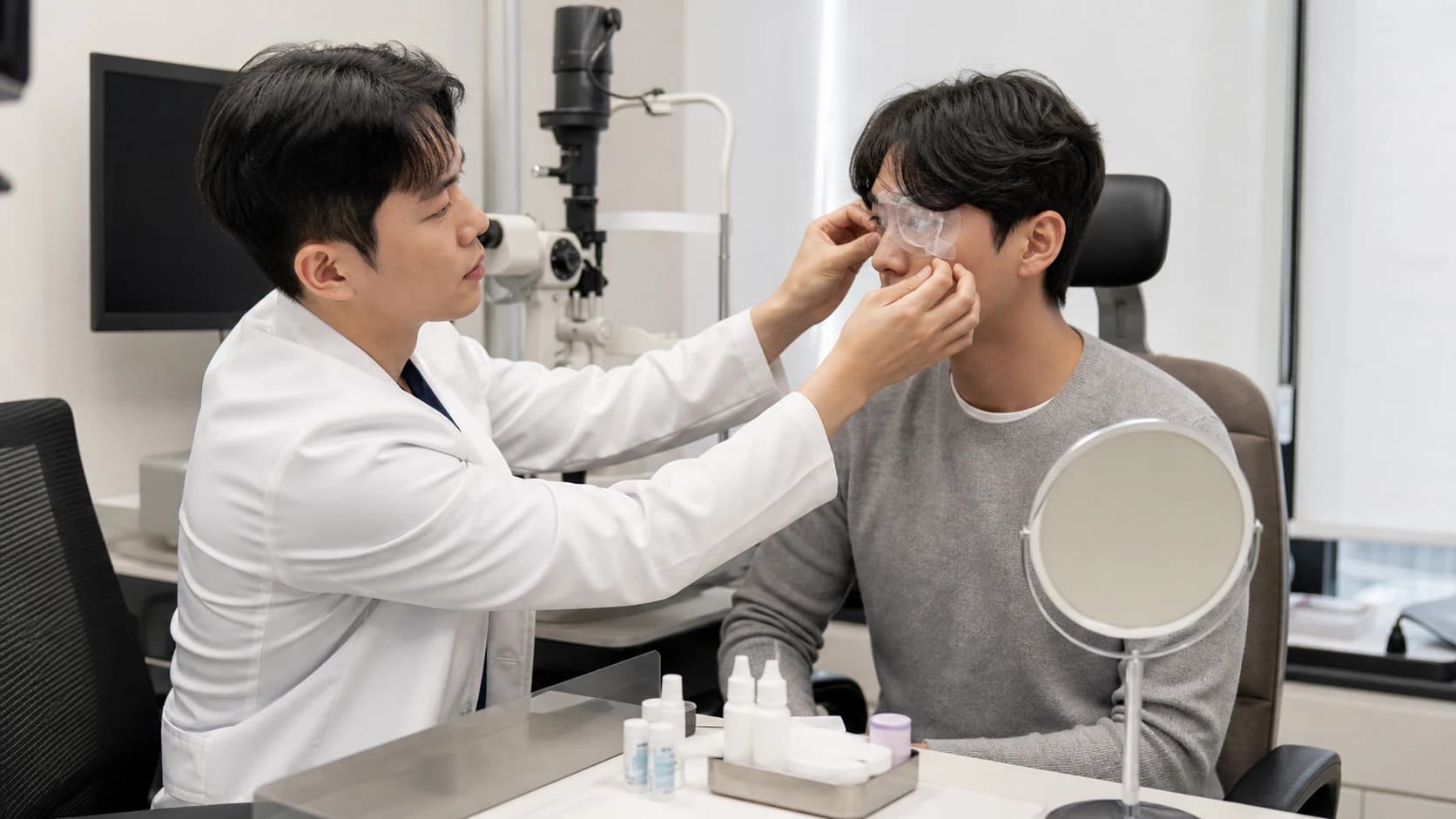 점안 수행·보호도구·증상·생활 노출에 맞춰 현재 지침을 갱신하는 표