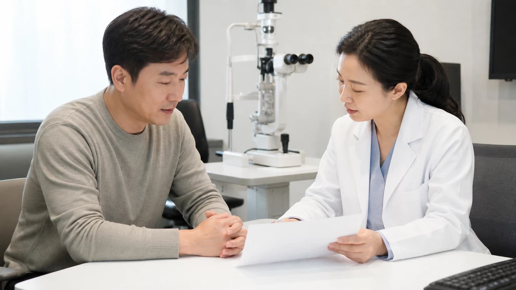 같은 기록의 기준선·해석 차이·추가 정보·안전한 보류를 비교하는 두 번째 의견표