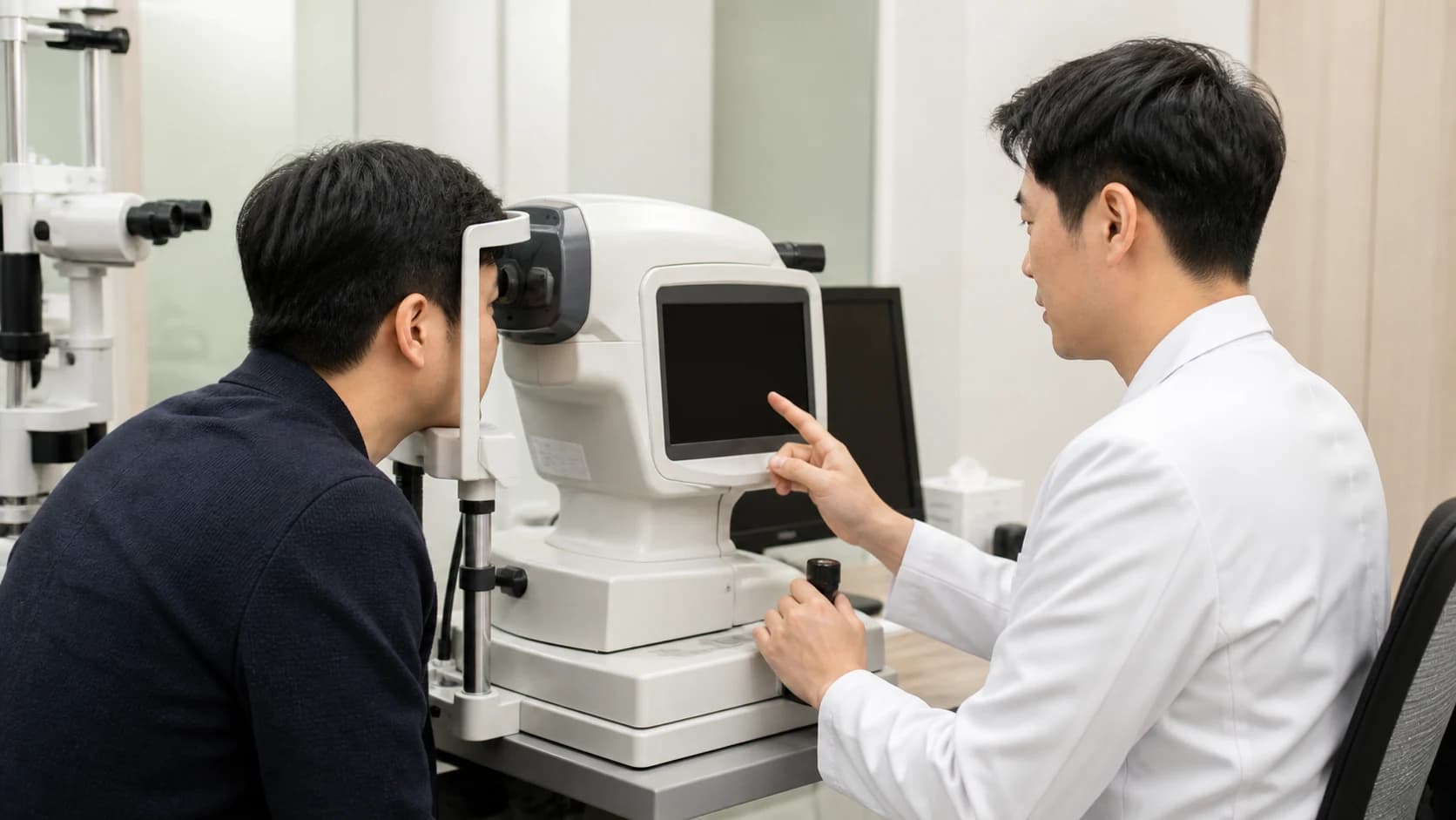 불규칙 교정 반응·예상 밖 각막 패턴·한쪽 변화의 측정 품질을 확인해 각막 평가와 수술상담·의뢰로 올리는 도해