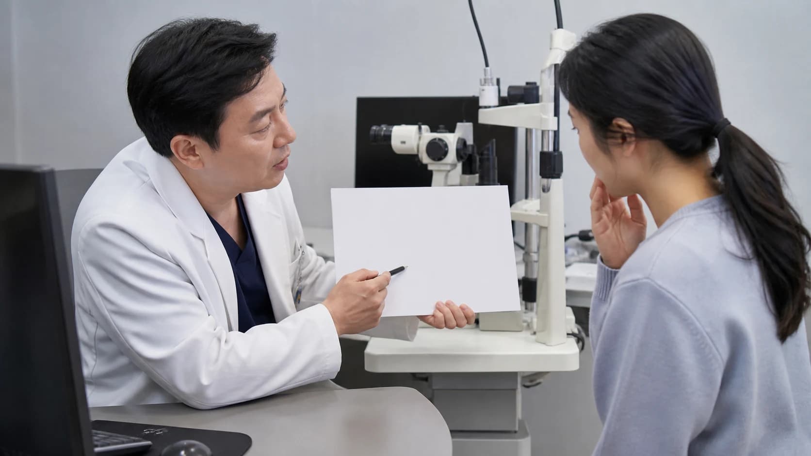 스마일라식 성공을 도수 시력표 시각품질 증상 생활기능 안경 의존 추가 처치로 나누는 정보 도해