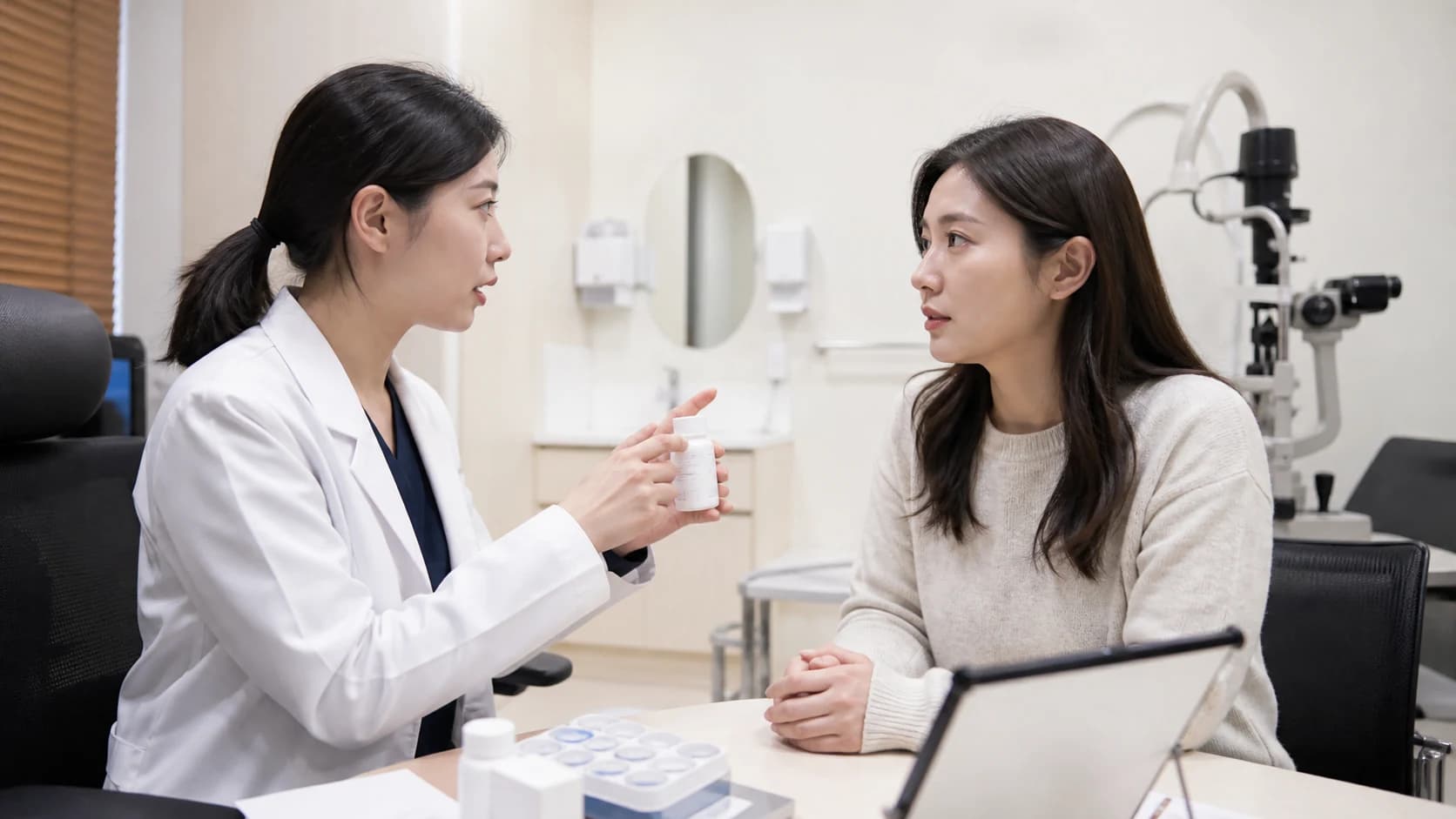 눈 제품 복용약 식사 복장 귀가 준비를 개인 지침에 맞추고 결과 보장과 분리하는 정보 도해
