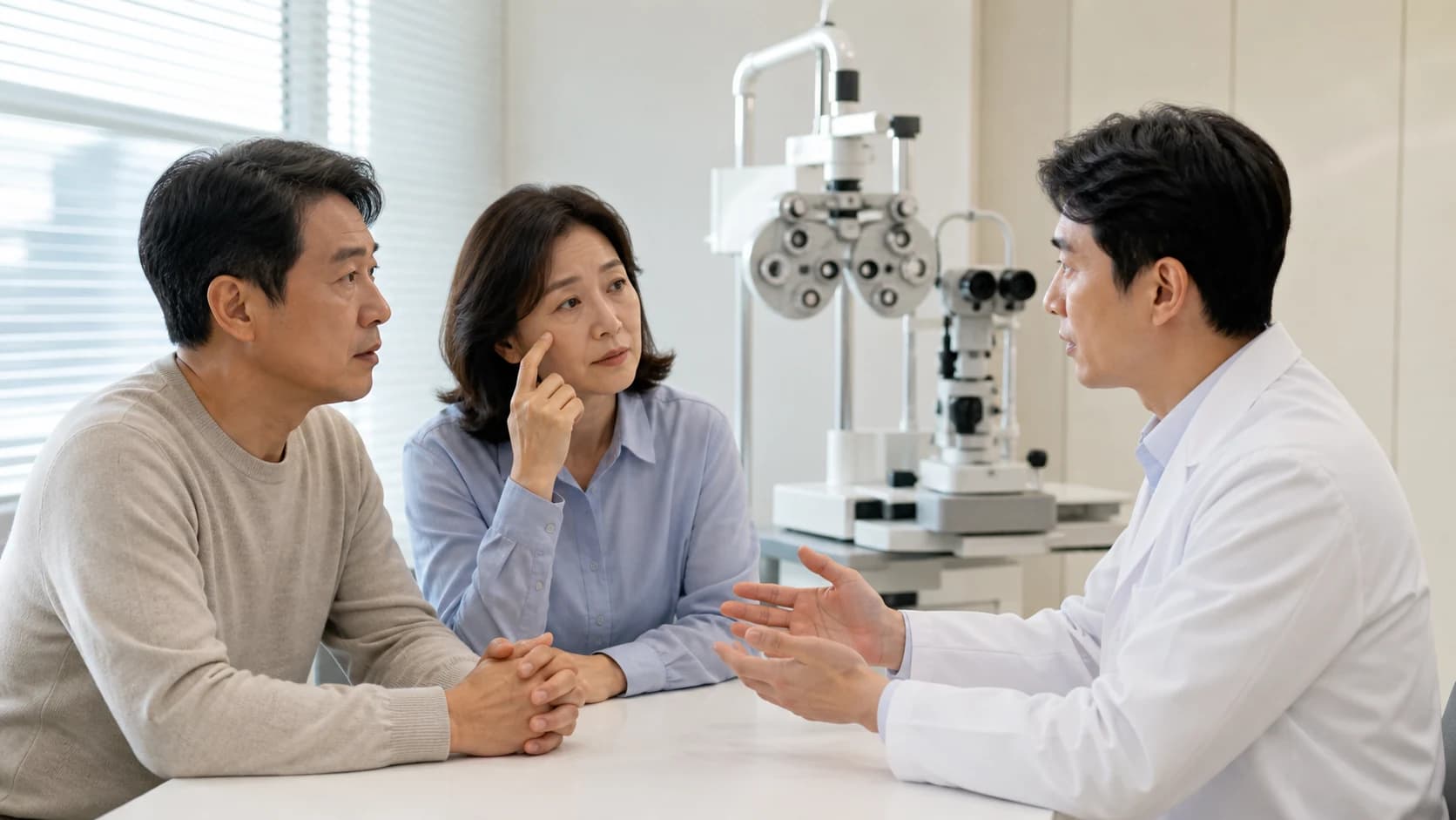 갑작스러운 한쪽 시력 변화 왜곡 비문증 복시 통증을 시급성 감별과 의뢰 회수 경로로 연결하는 정보 도해