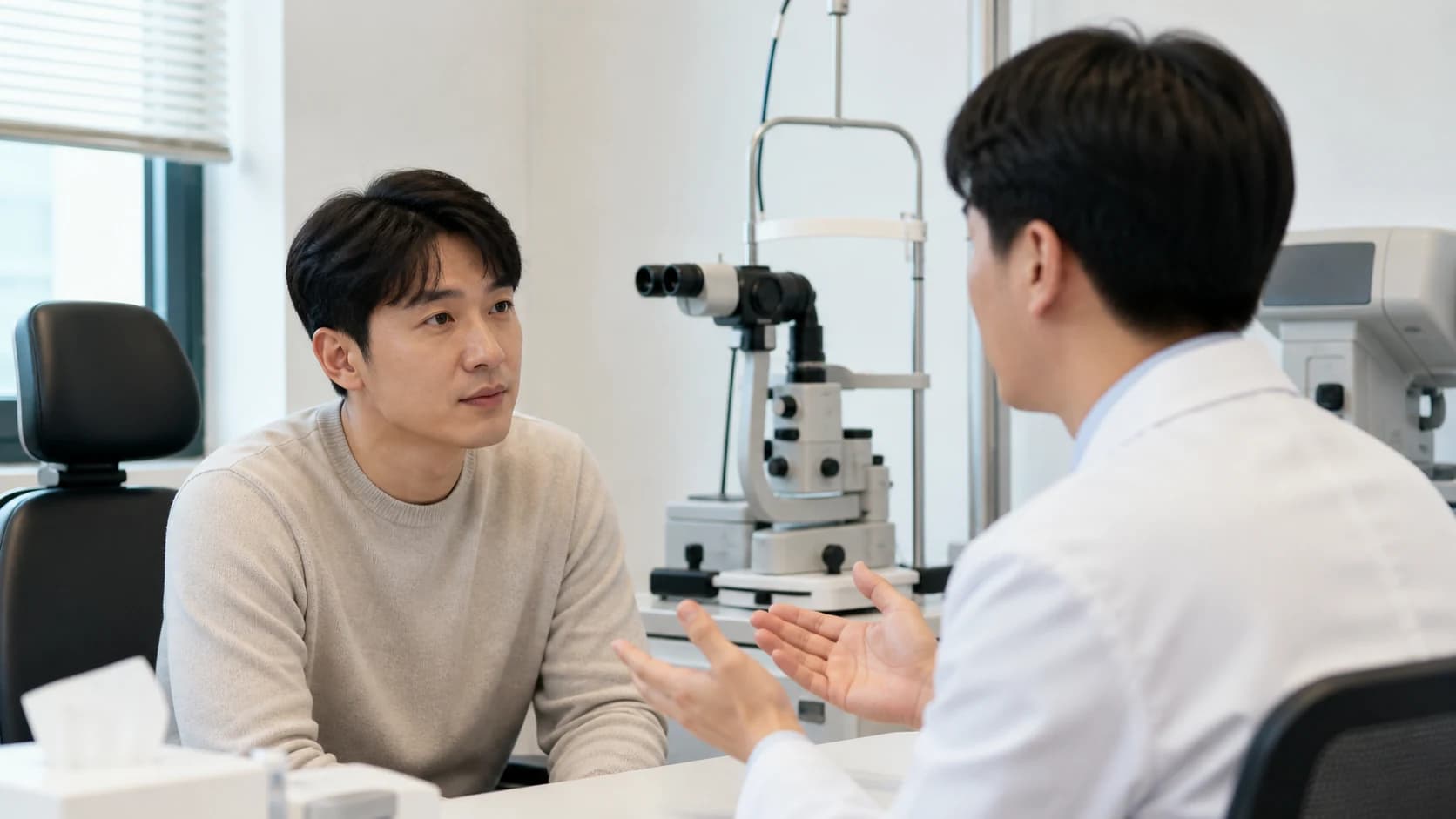 근시 성공 주장을 피로 완화 현재 선명도 성장기 굴절 안축장 진행과 합병증 감시로 나누는 정보 도해
