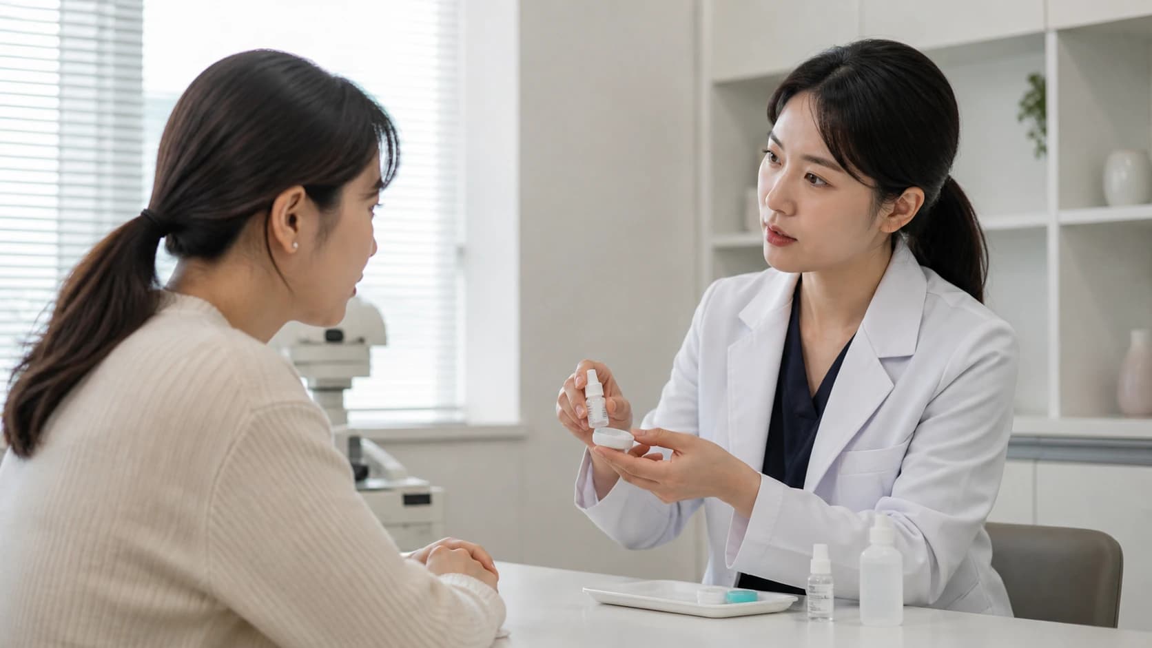 근시 관리 결과 옆에 실제 착용 점안 누락 안전 이행 방문 생활 비용 부담과 지속 계획을 두는 정보 도해