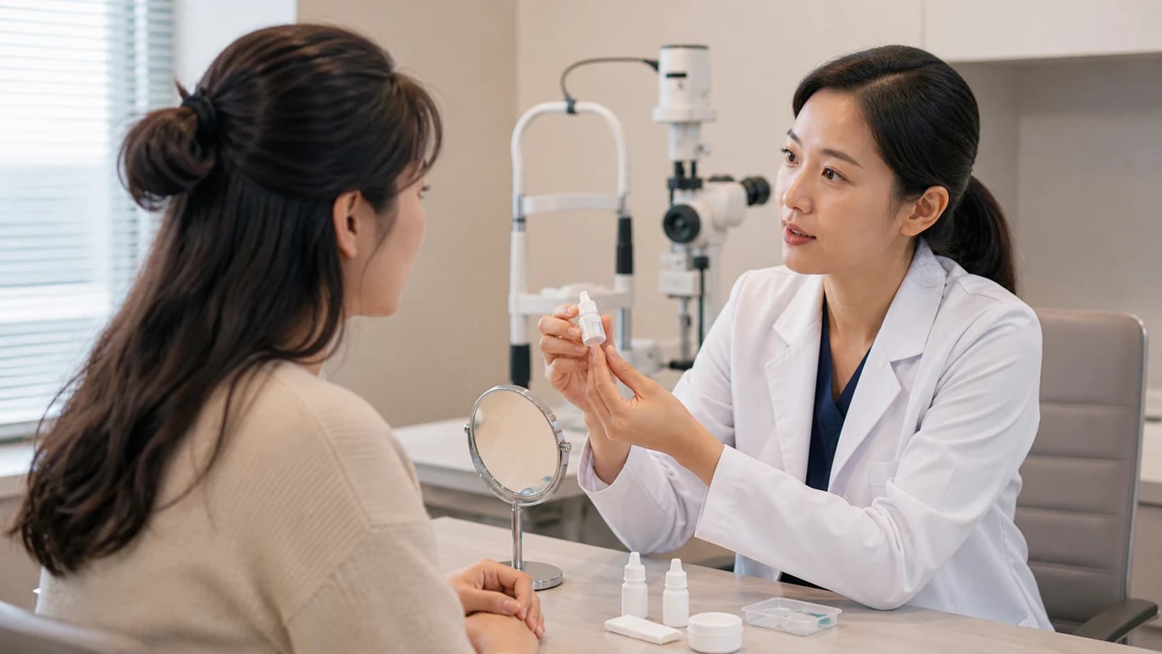 점안 누락 중복 오염 잘못된 눈을 예정 실제 시각과 함께 보고하고 다음 지시를 받는 정보 도해