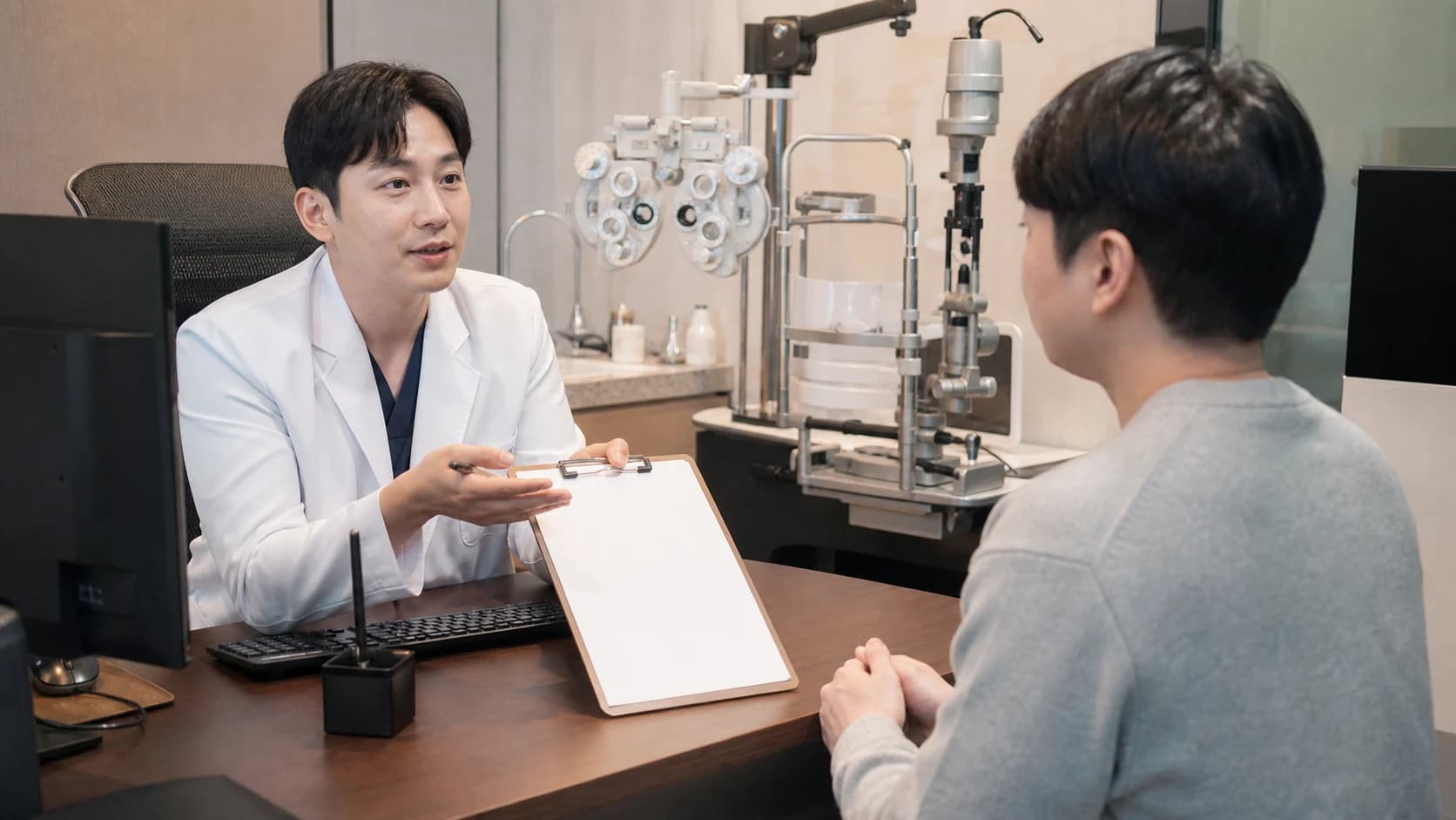 정확한 수술 계획과 재검 관리 연기 대안 중단 퇴실 경과 연락을 함께 기록하는 정보 도해
