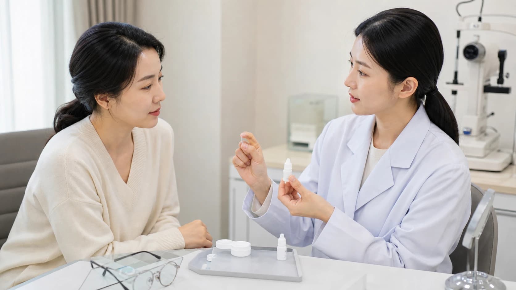 실제 안경 제작 정렬과 콘택트렌즈 제품 회전 편안함 증상 관리 습관을 점검하는 정보 도해