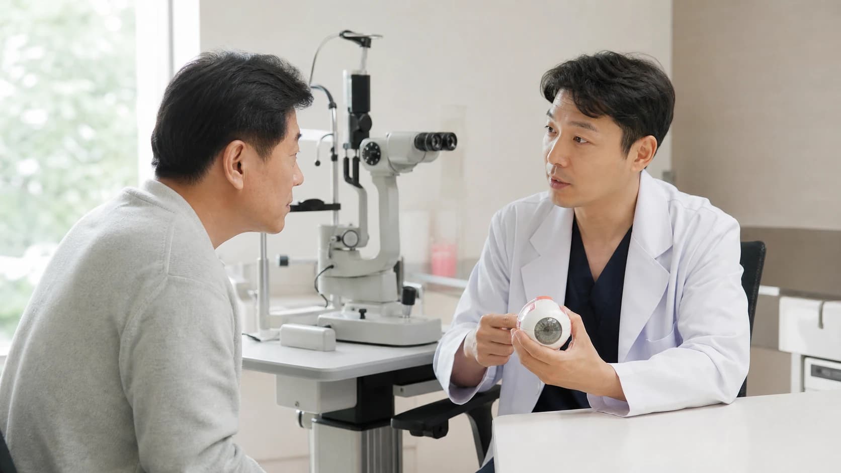 노안 계획 변경 시 새 근거 방법 적용 눈 목표 재료 위험 대안 추적을 재설명하는 정보 도해