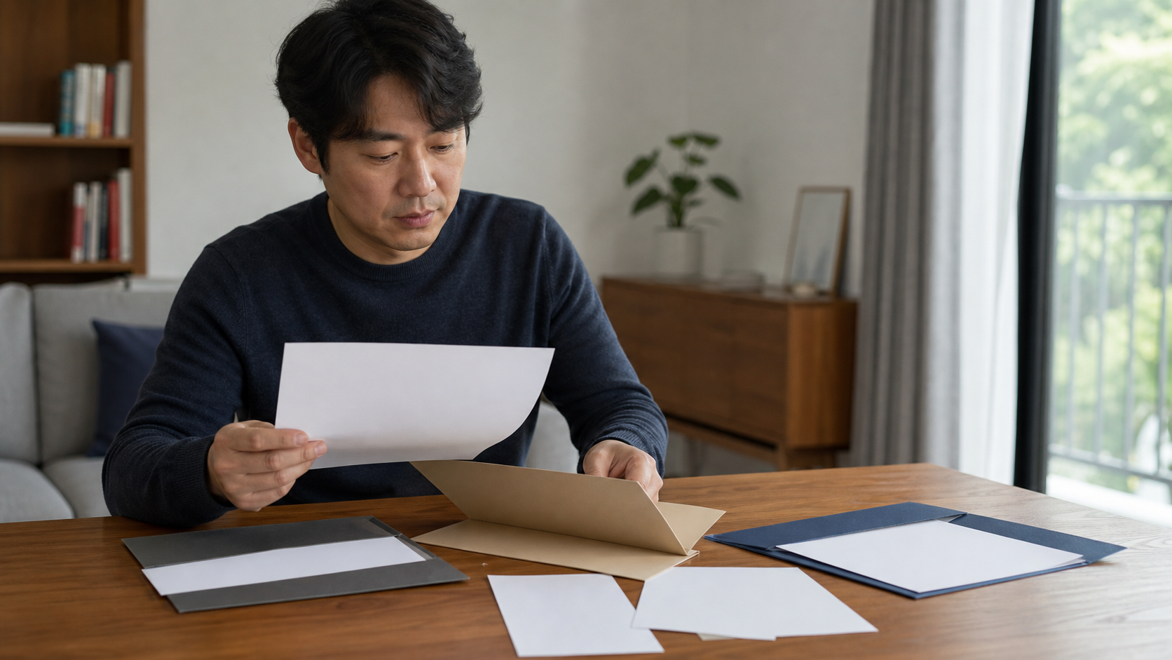 한 사례의 빈 자료를 여러 결과 영역으로 나누고 미확인 자료를 남겨 두는 장면