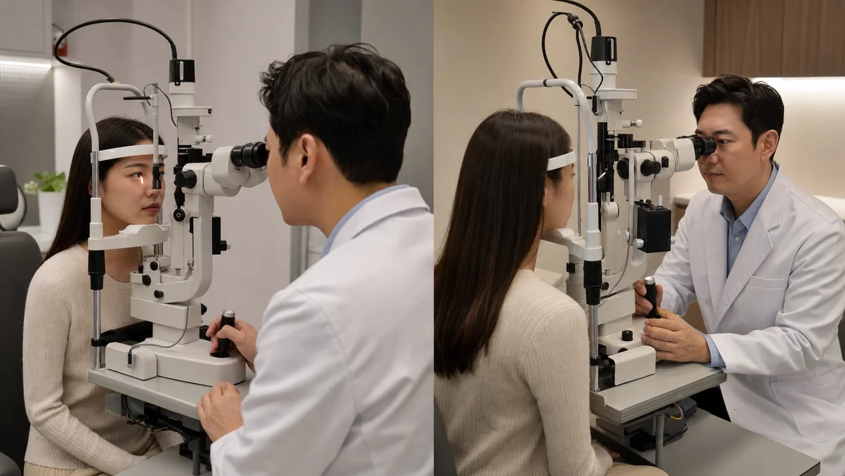 눈물막·각막 표면과 수정체 혼탁을 서로 다른 단계로 확인하는 안과 진료