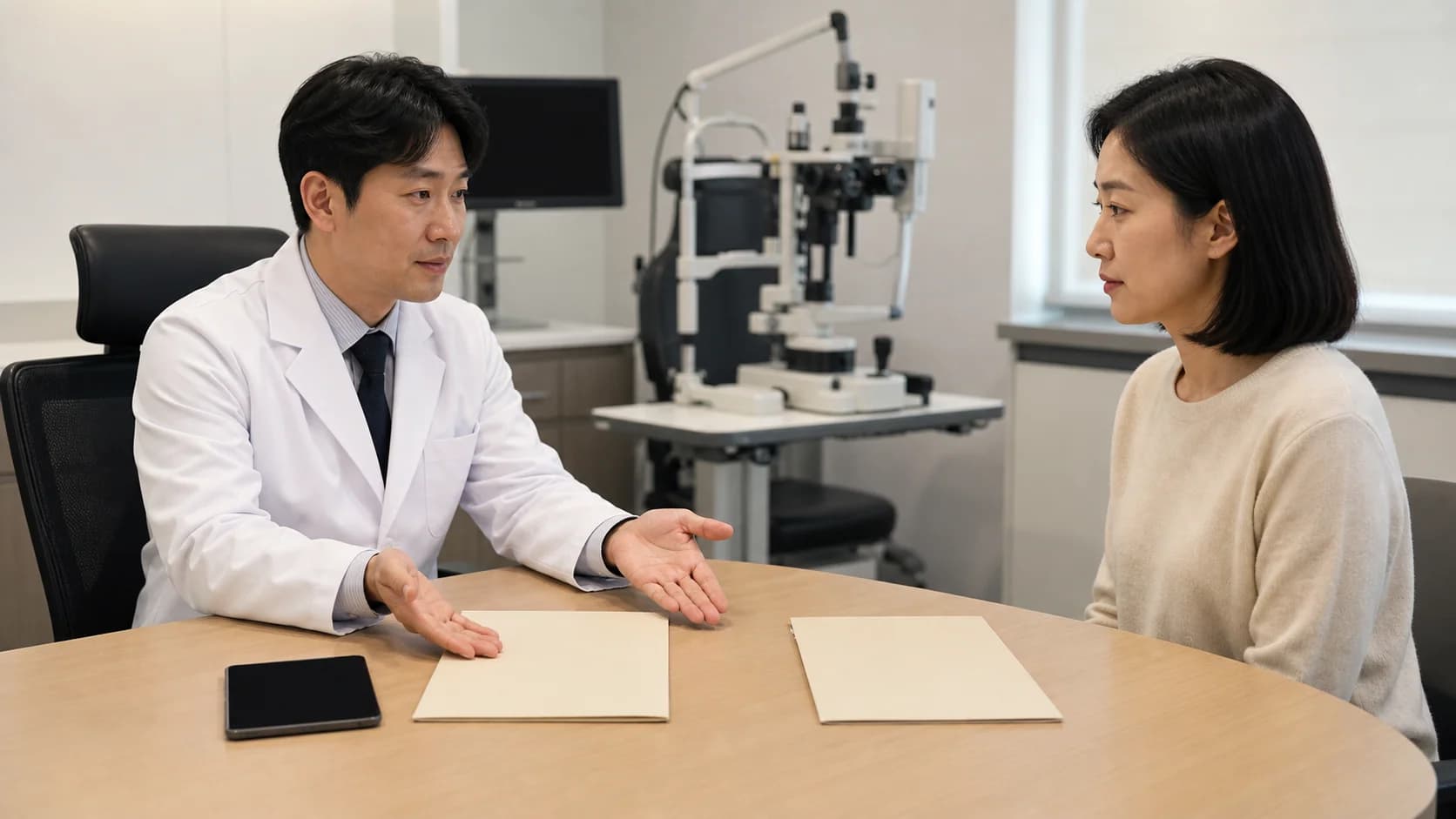화면 조건에 따라 달라지는 자료와 휴식 뒤에도 남는 자료를 분리해 의료진과 검토하는 상담