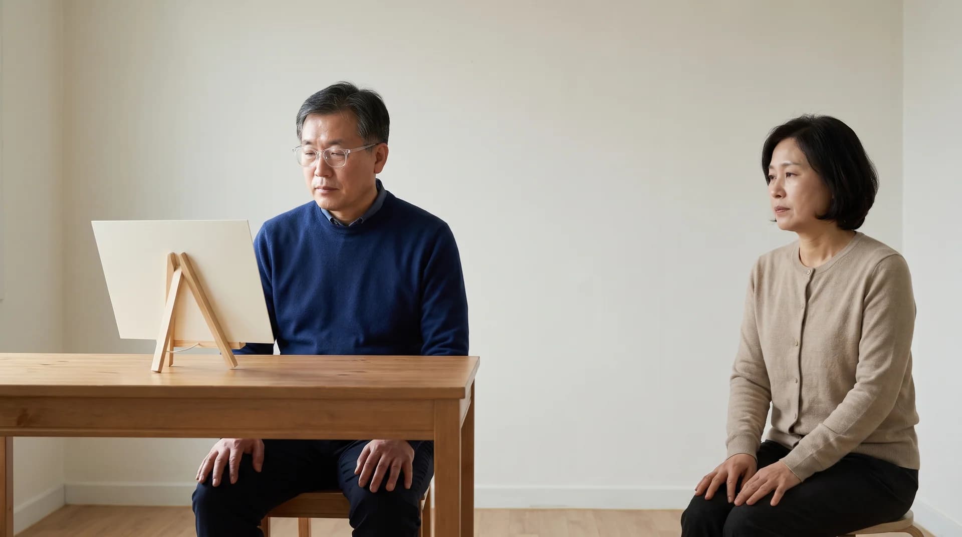 노안을 되돌리는 루틴 대신 주말에 실제 근거리 작업 거리와 조건을 차분히 확인하는 장면