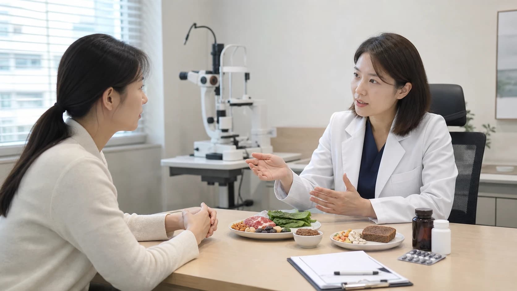 일반 식품과 강화 식품과 보충제와 의료치료의 역할을 구분한 도해