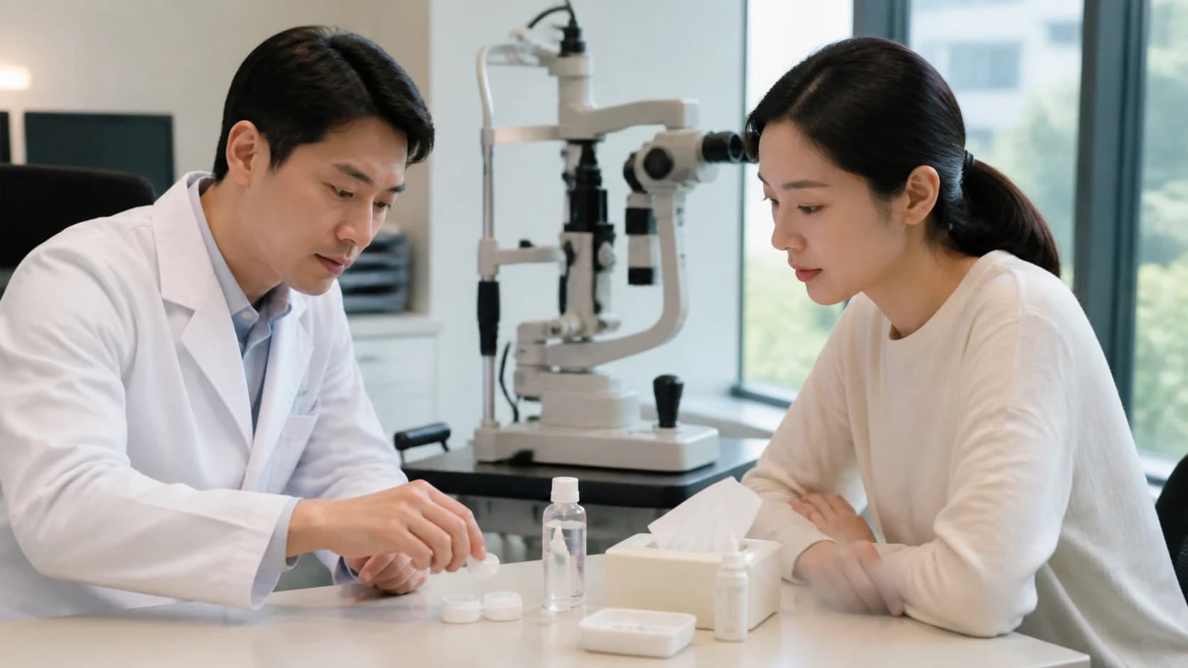 렌즈 사건 진료를 위해 기록할 일곱 항목 도해