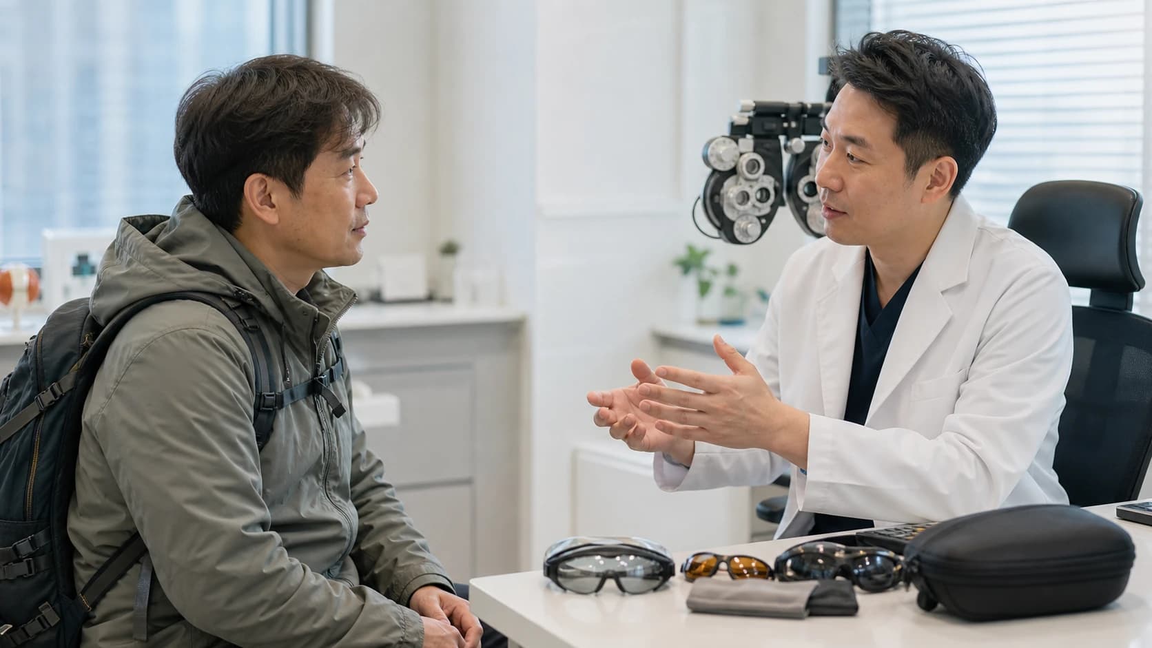 산악 눈 보호 장비의 다섯 실패와 대응 도해