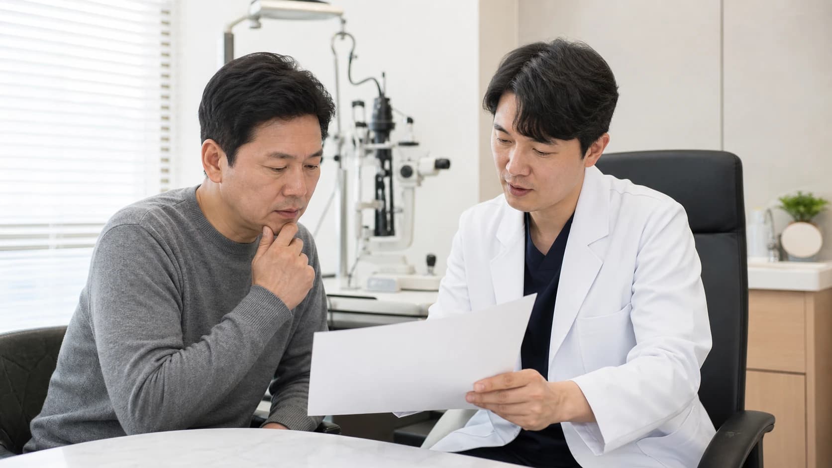 시각 기능 변화를 해석할 여섯 조건 도해