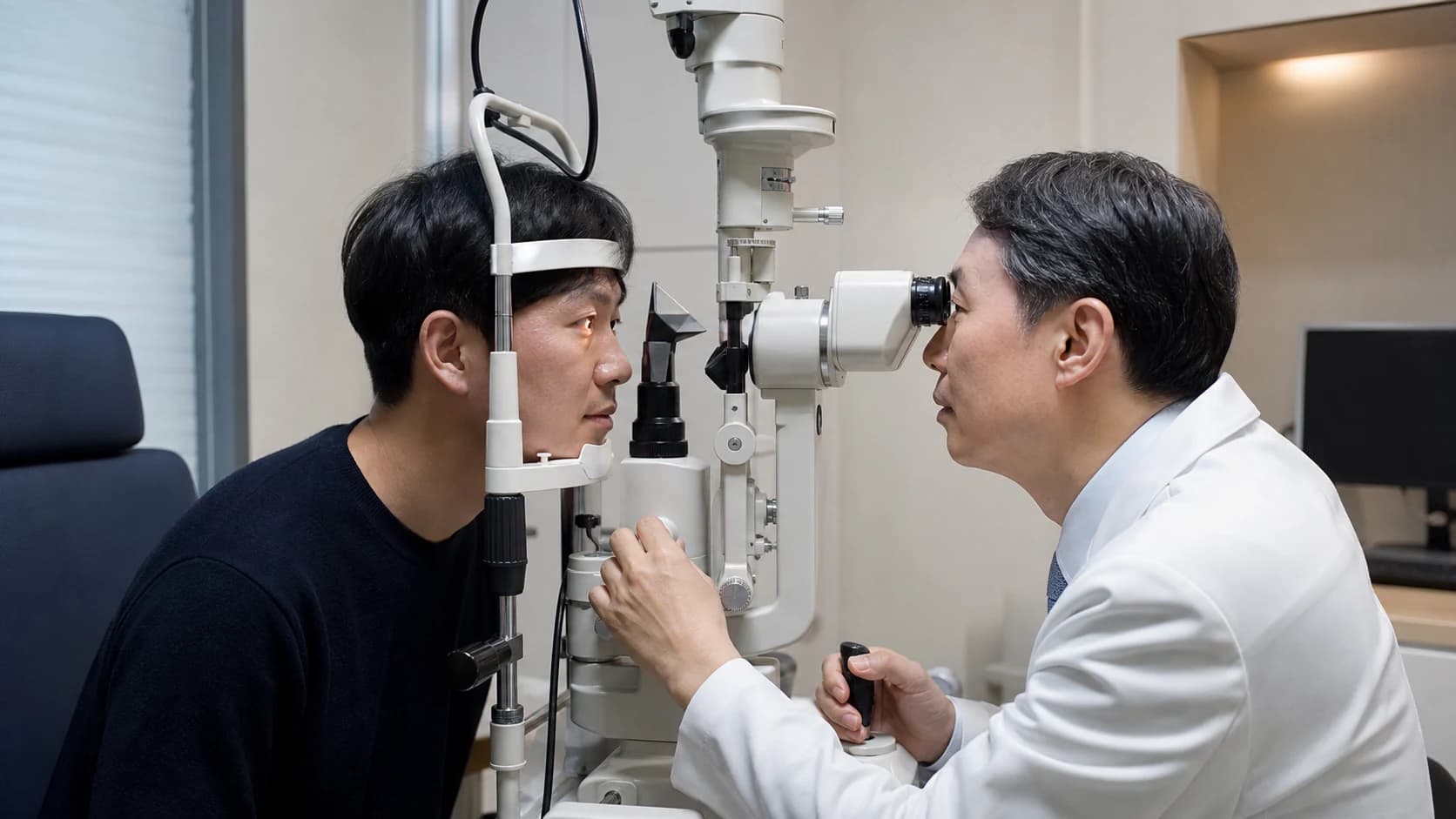 시야 변화를 기록할 여섯 시각 사건 좌표 도해
