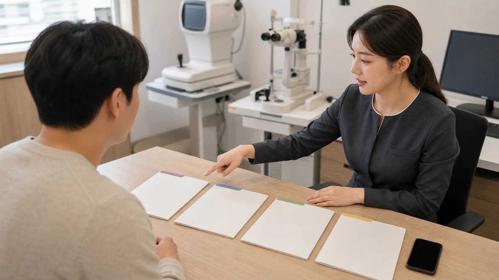 보험 문의부터 최종 통지까지 네 답변 상태 도해