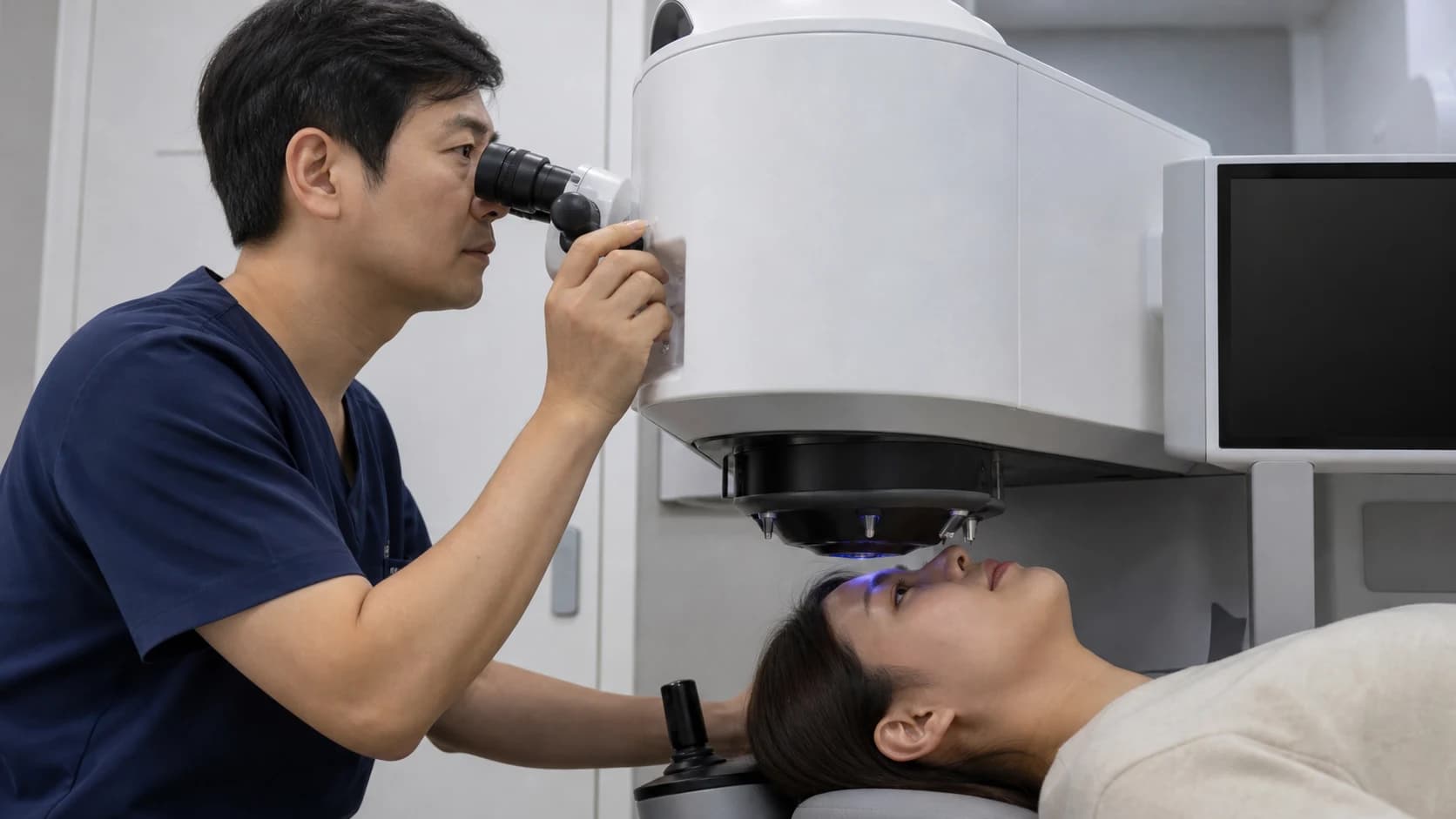 엑시머 표면 절삭과 스마일 실질 렌티큘 형성의 원리 비교