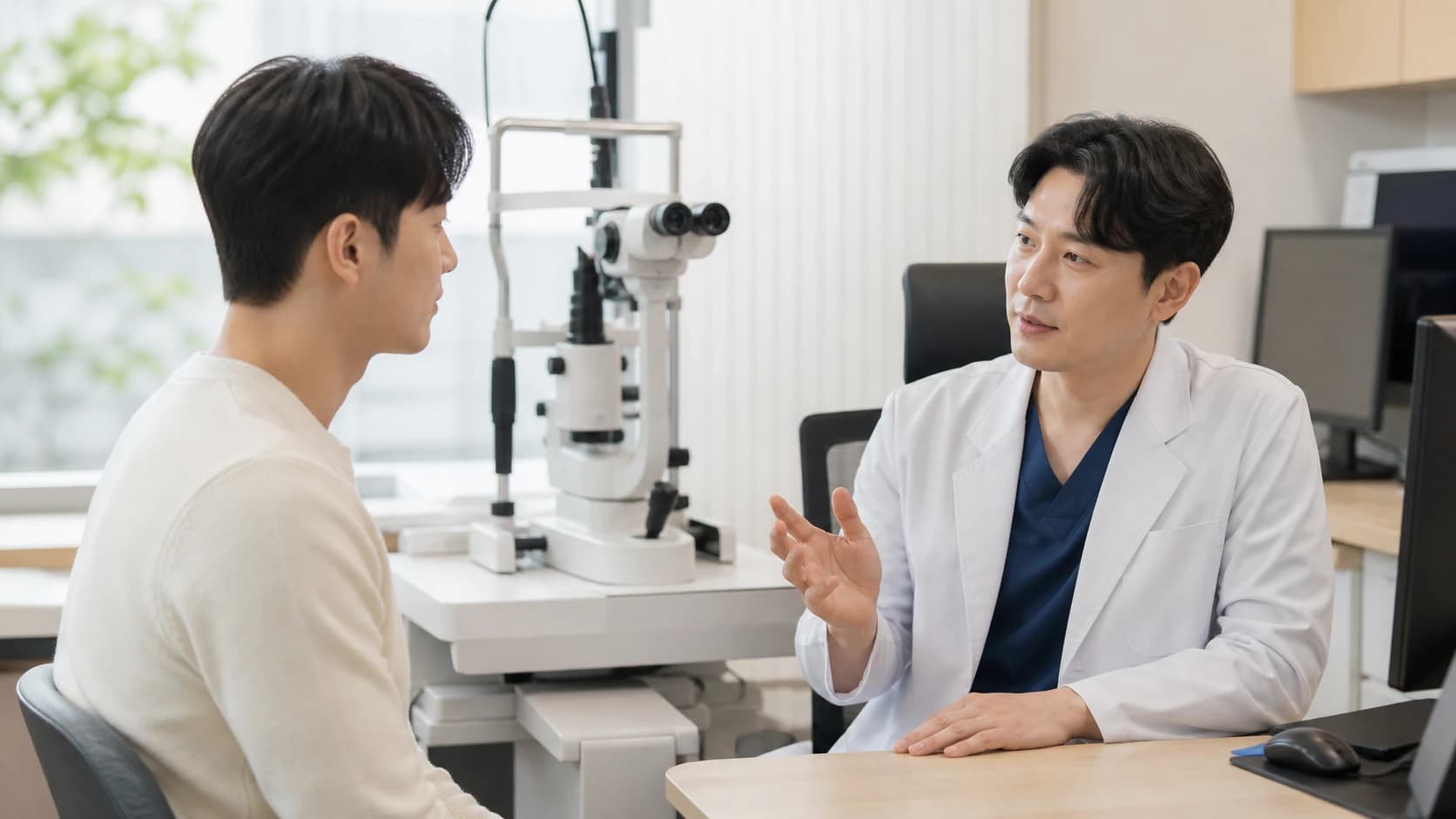 각막 지도·절삭 계획·눈 움직임 추적의 정밀 교정 과정