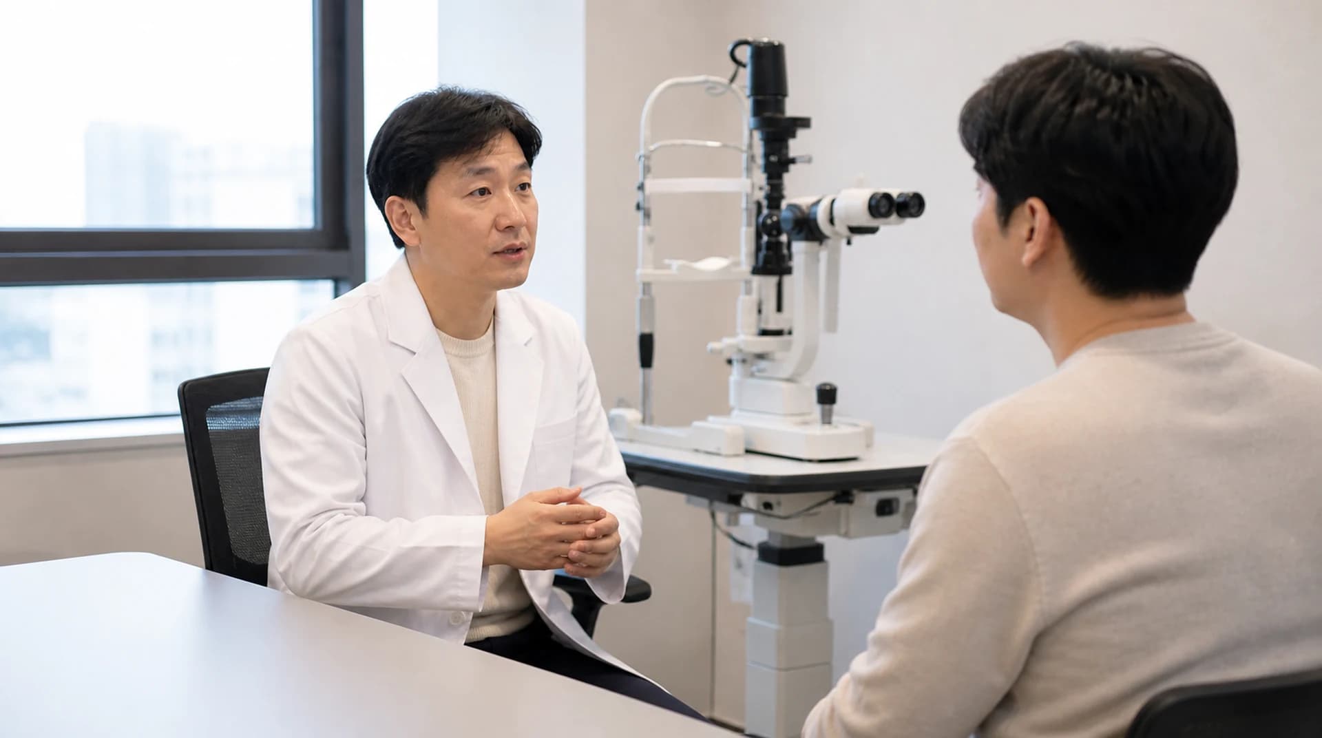 물을 충분히 마시고 화면 사용을 줄이는 생활습관 장면
