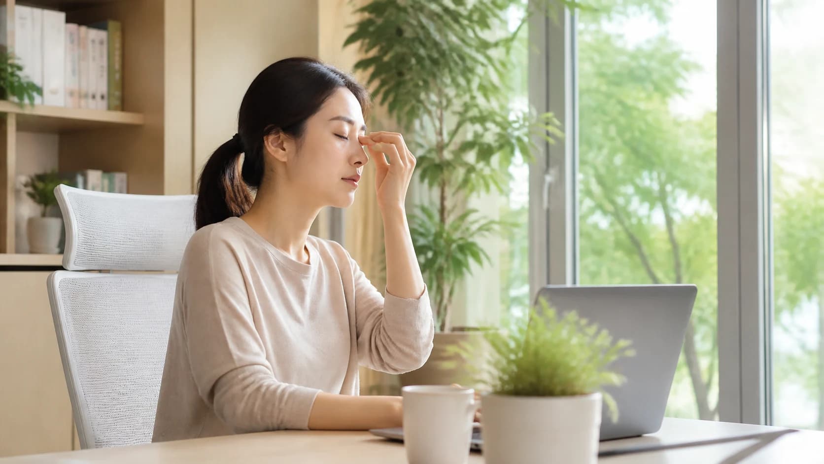 화면 집중에서 깜빡임 변화 눈물막 불안정 가능 불편감으로 이어지는 경로