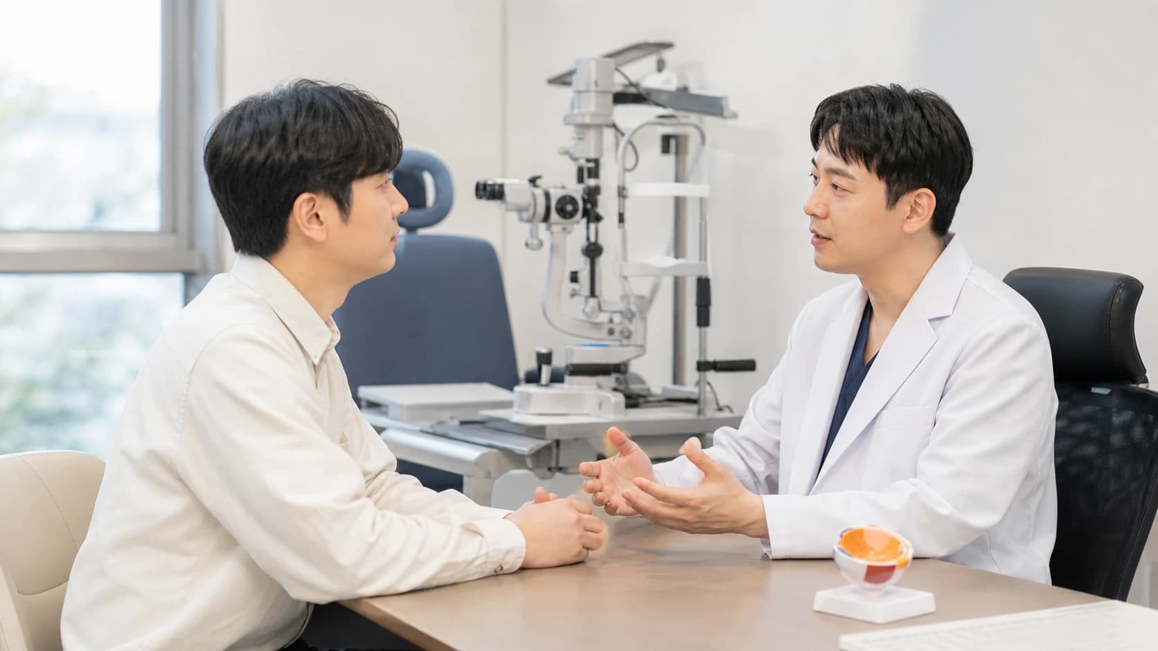 예약 전·검사 당일·상담 뒤 확인 항목을 한 장에 정리한 라식검진 기록표