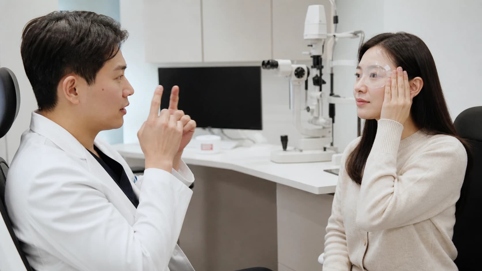 눈 비빔 물 먼지 화장 운동 충격 노출을 술식별 이유와 재개 기준으로 나눈 회복표